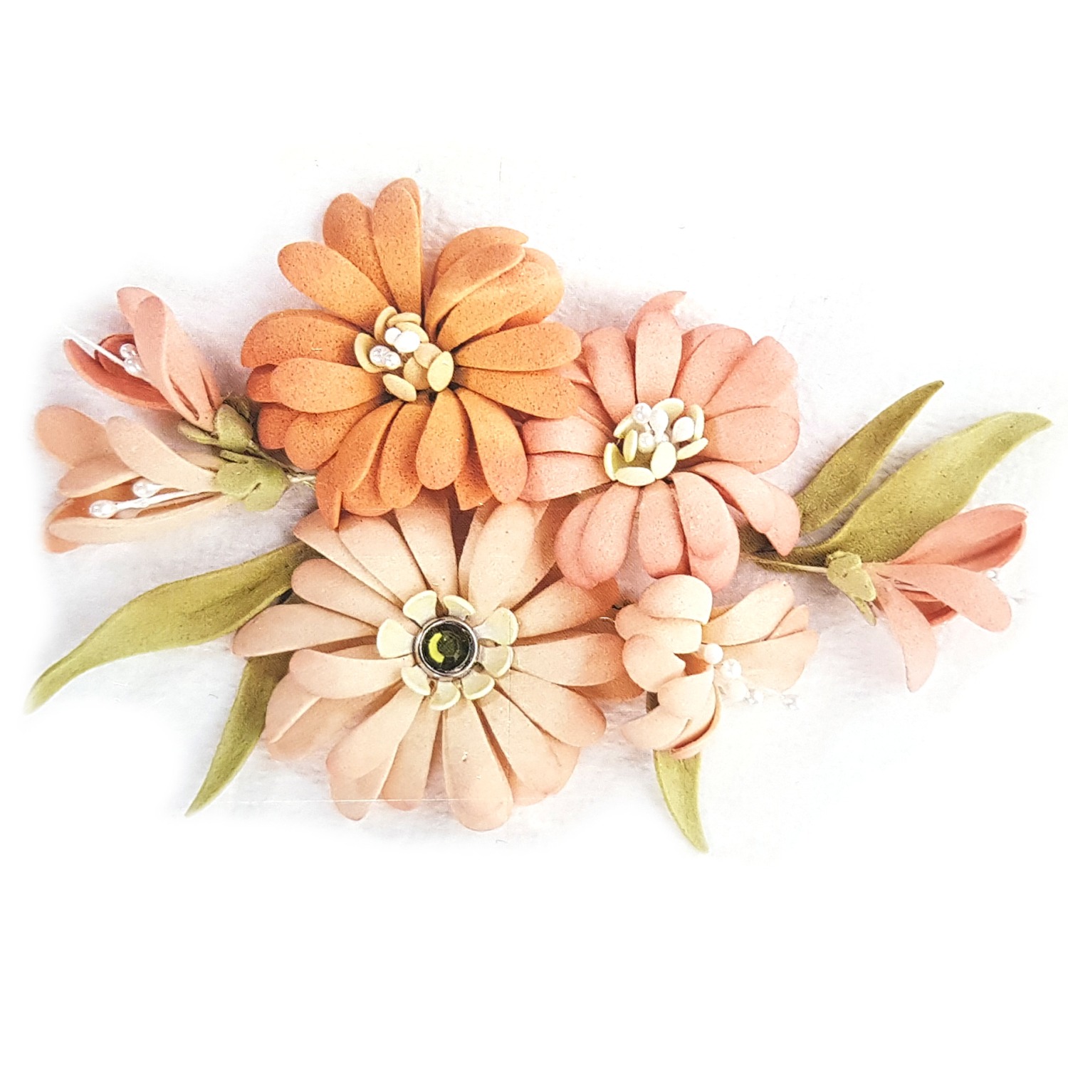 Flower Foam - Puuterinväriset kukat