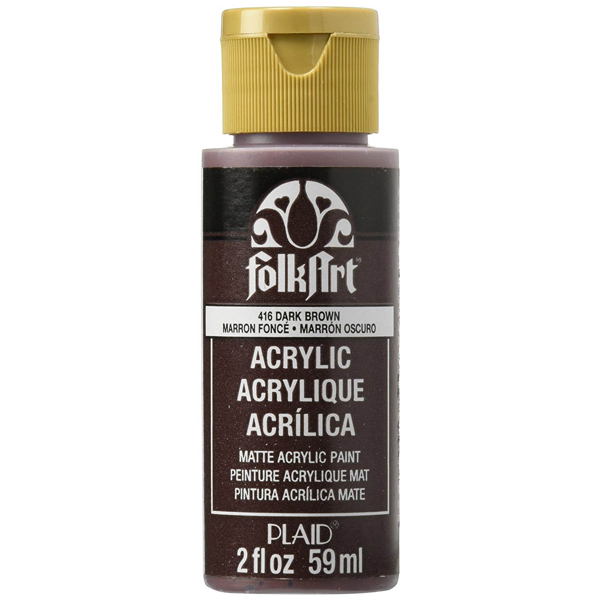 Alternative view of FolkArt Acrylic - 416 Dark Brown