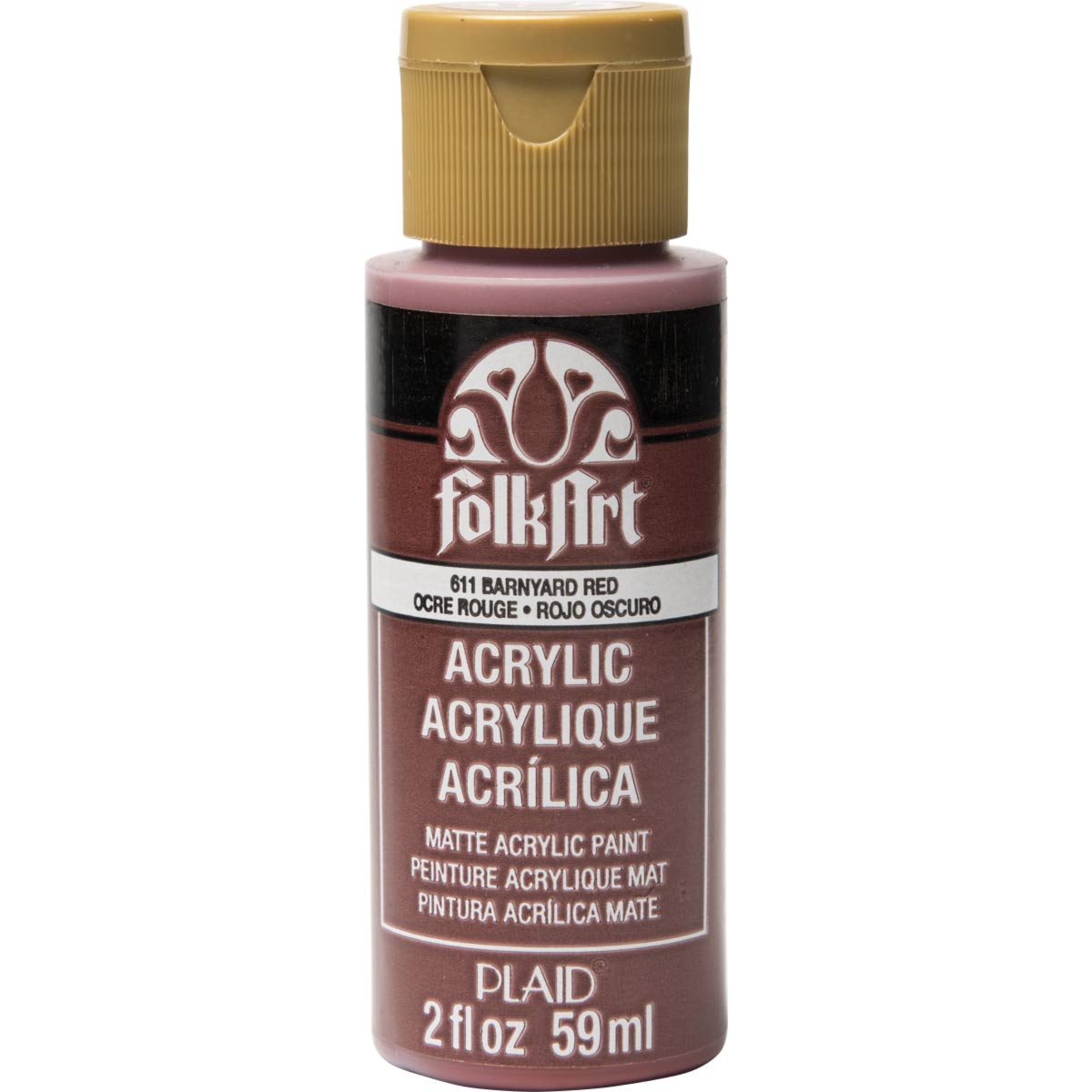 Alternative view of FolkArt Acrylic - 611 Barnyard Red