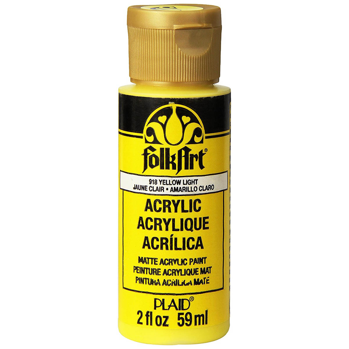 Alternative view of FolkArt Acrylic - 918 Yellow Light