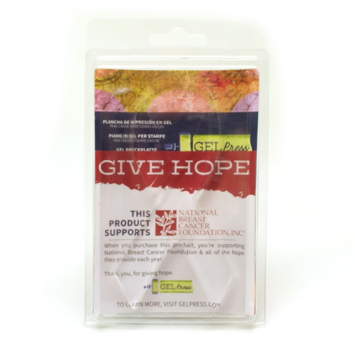Gel Press -levy - Give Hope