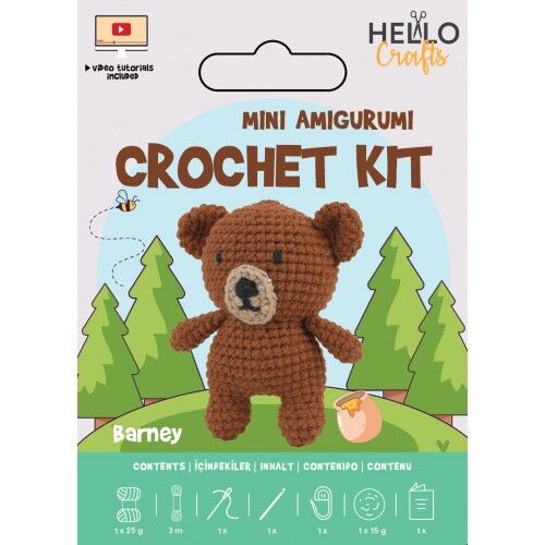 Mini Amigurumi setti - Barney