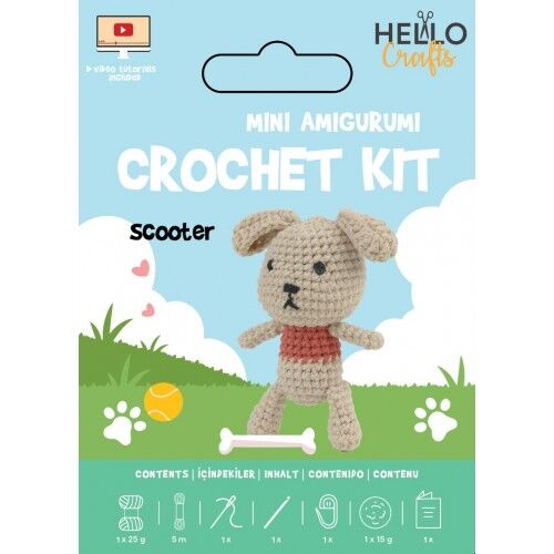 Mini Amigurumi setti - Scooter