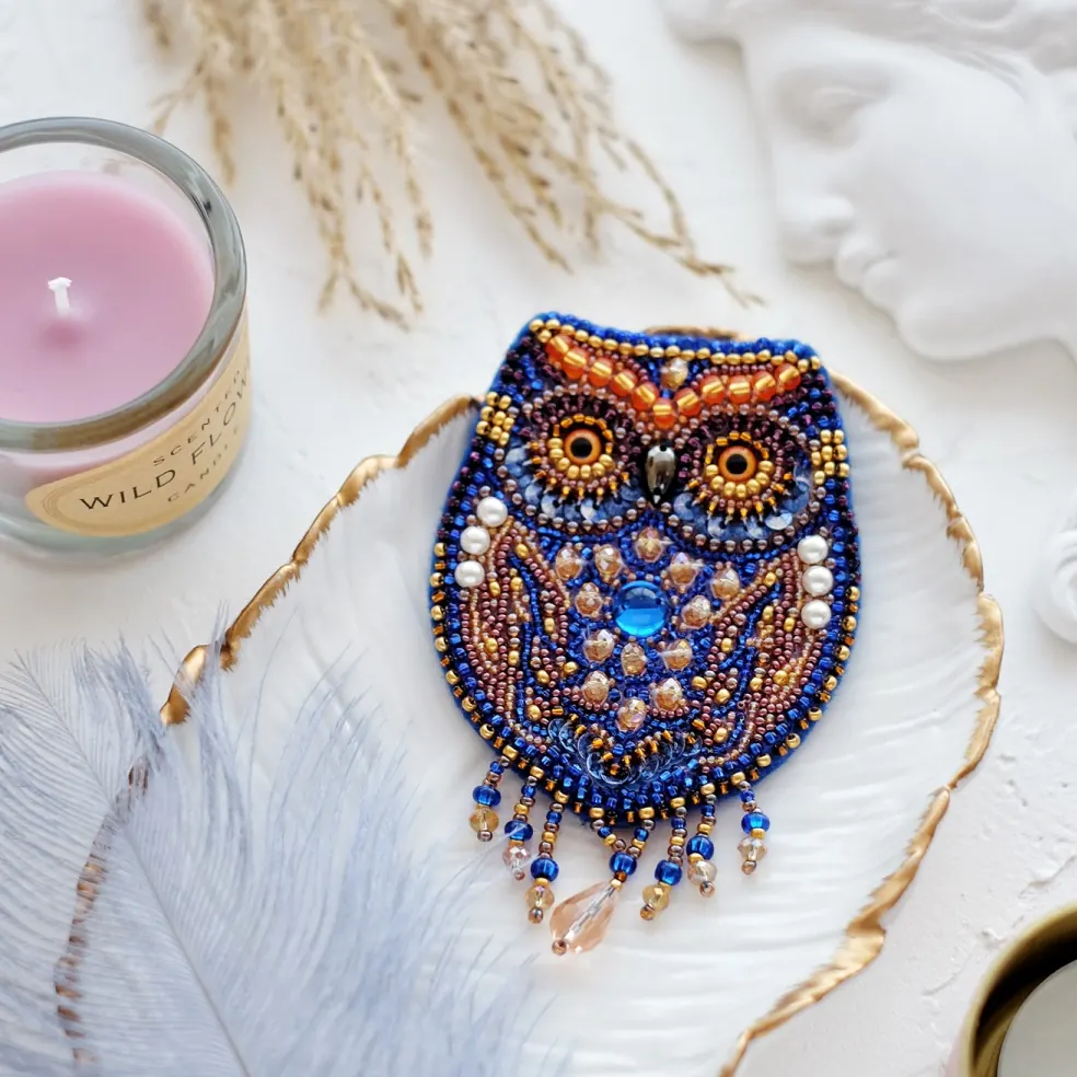 Helmikirjontasetti - Owl