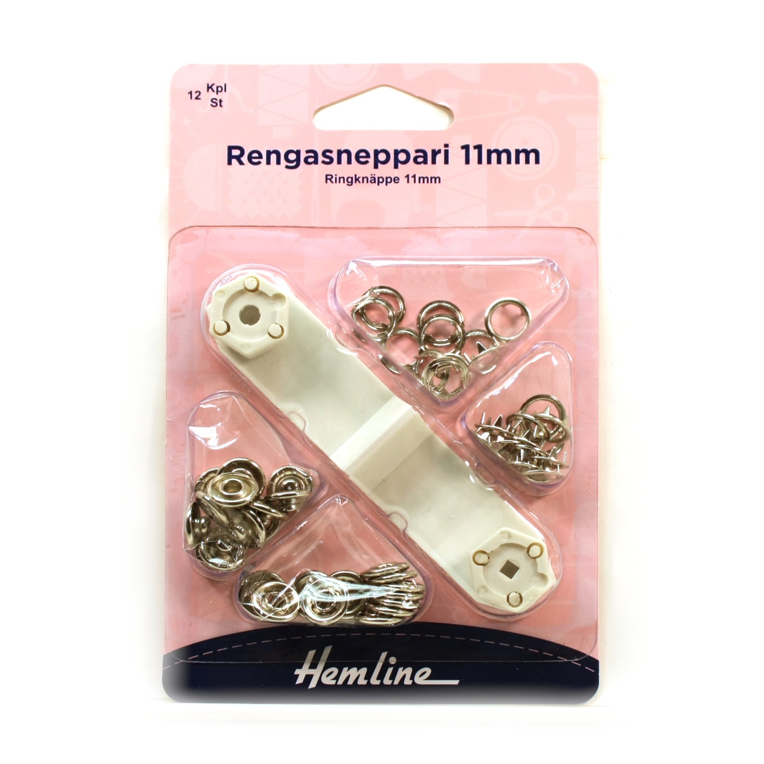 Rengasneppari 11mm - Hopeansävy