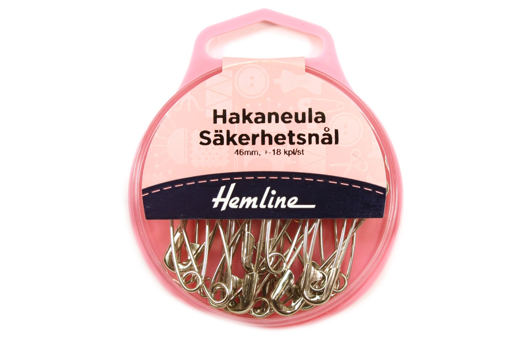 Hakaneula 46mm - Hopeansävy