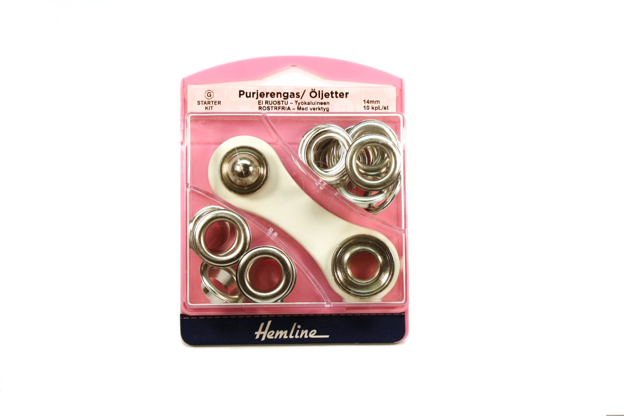 Purjerengas Ø 14mm - Hopeansävy