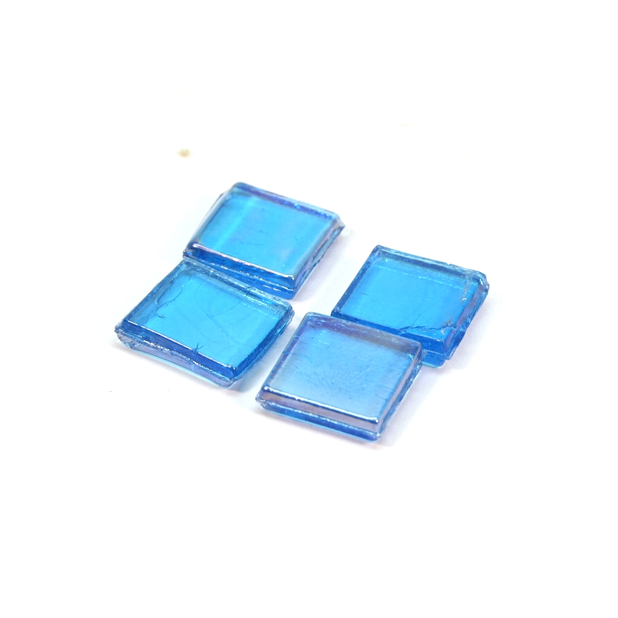 Ice Glass läpinäkyvä mosaiikki 15x15mm - Vaaleansininen