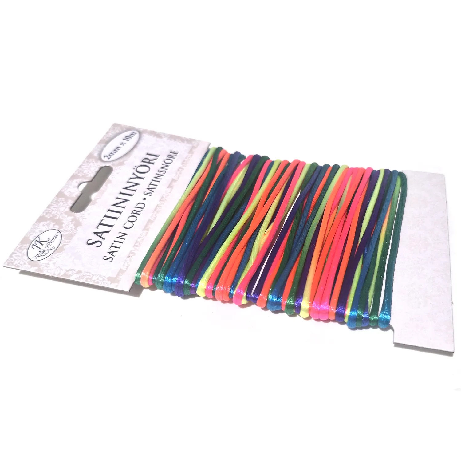 Satiininyöri 2mm 10m - Sateenkaari