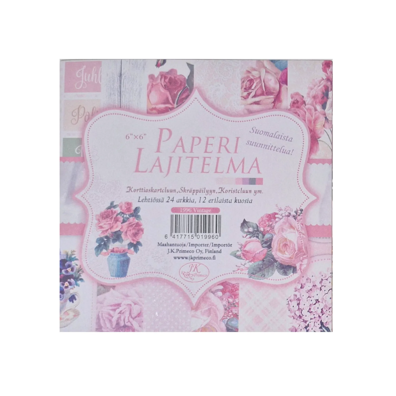 Paperilajitelma 15x15cm - Vintage