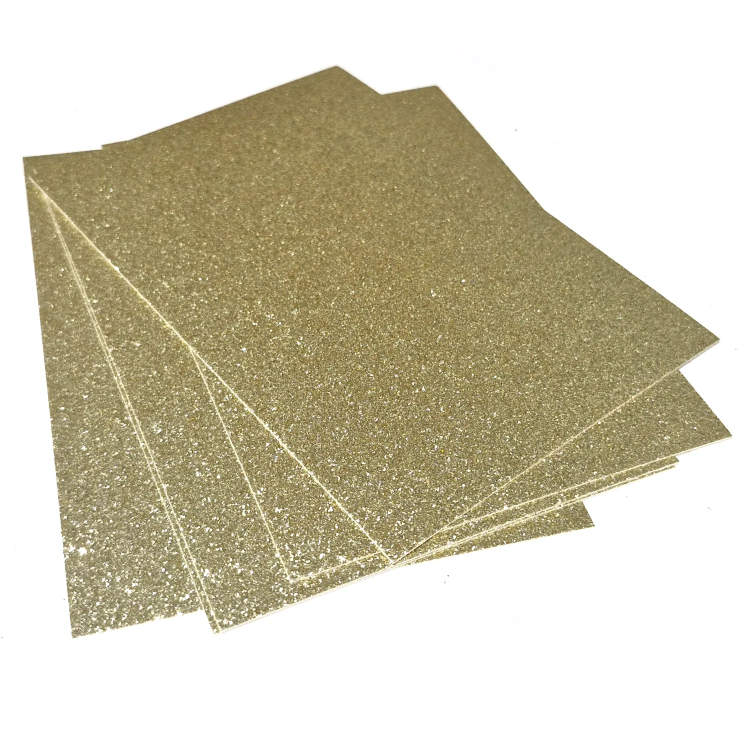 Glitterkartonki A6 5kpl - Kulta