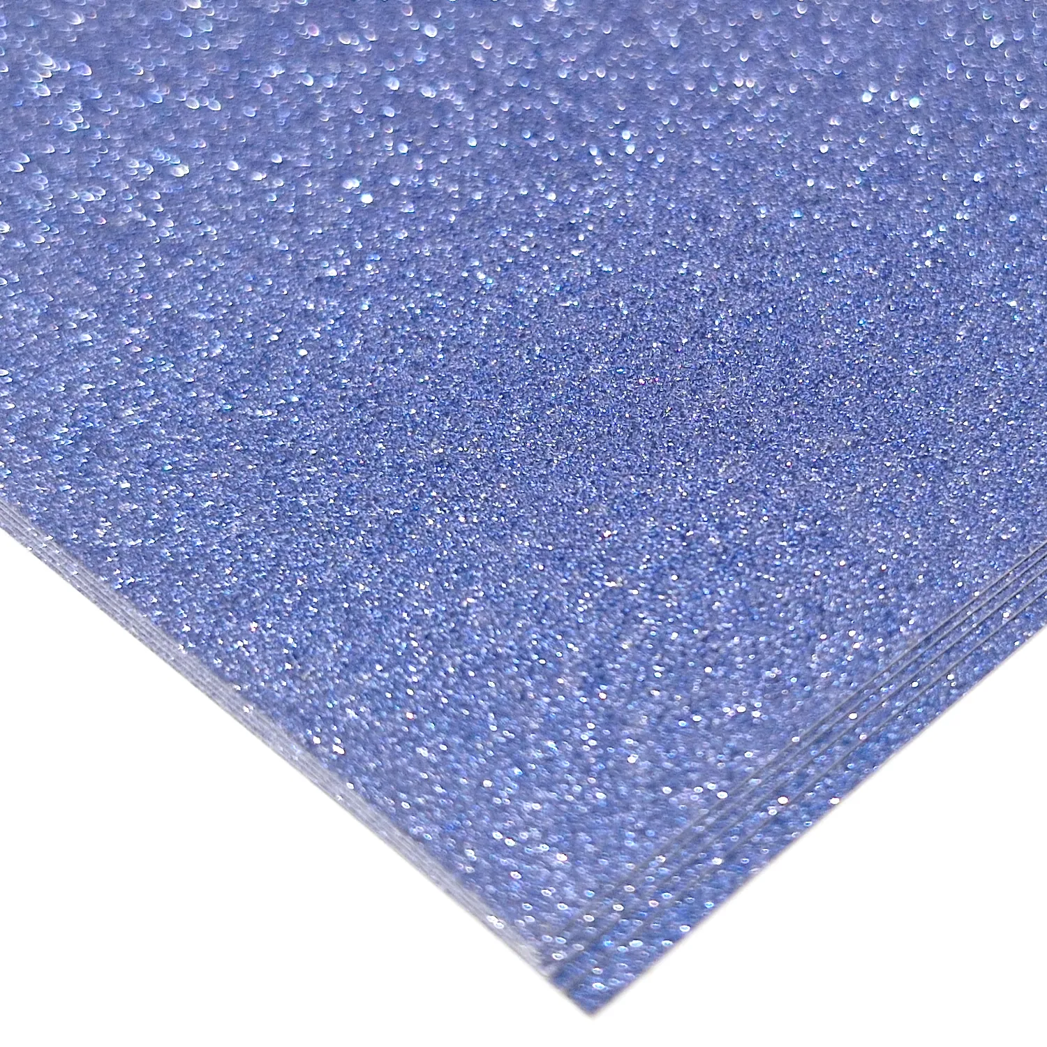 Glitterkartonki A4 5kpl - Sininen