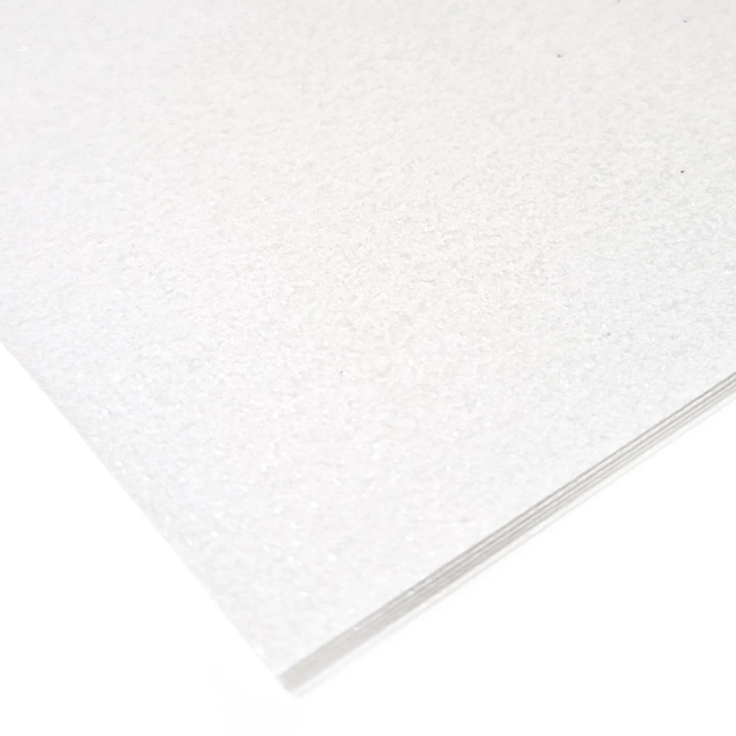 Glitterkartonki A4 5kpl - Valkoinen