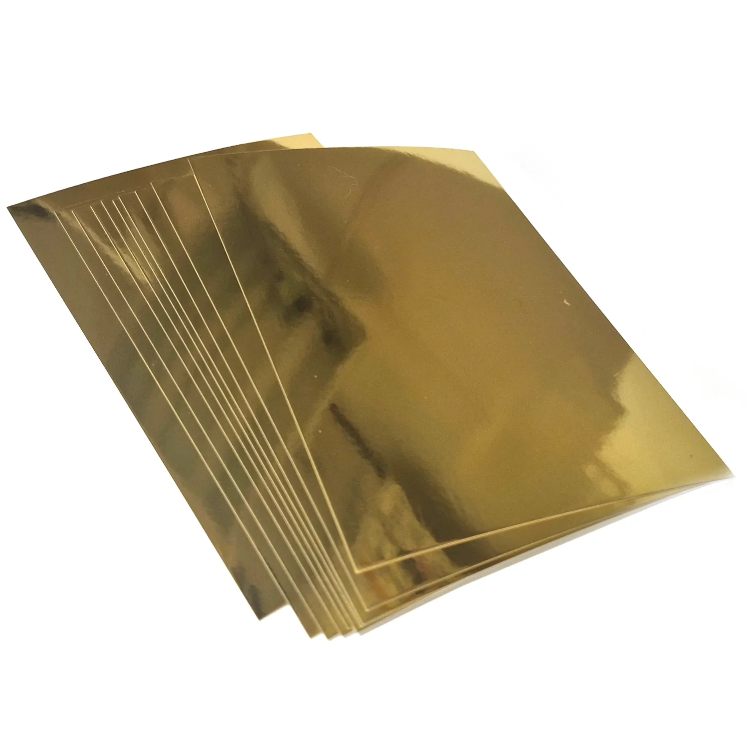 Kiiltokartonki A6 10kpl - Kulta