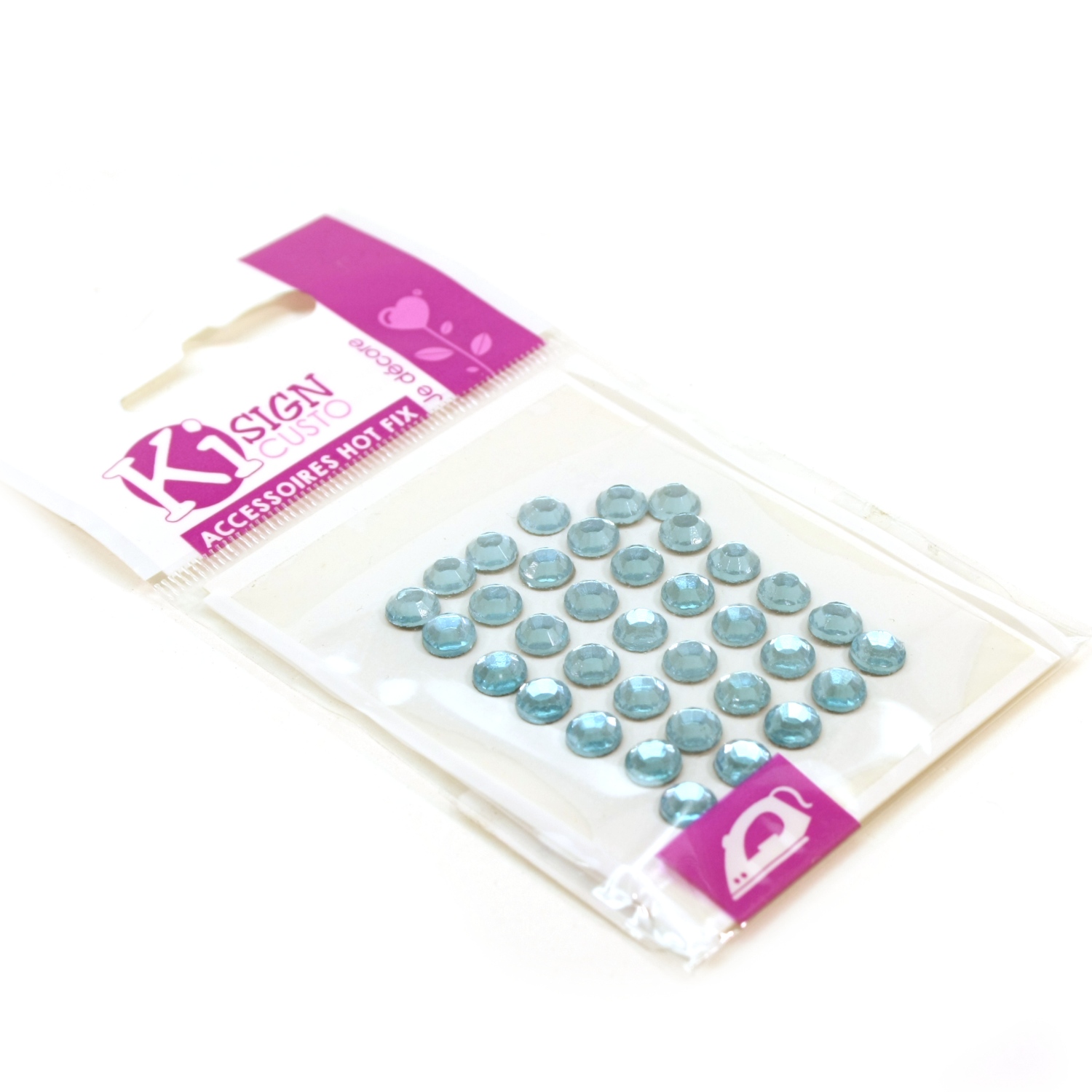 HotFix Strassit - 6mm Vaaleansininen