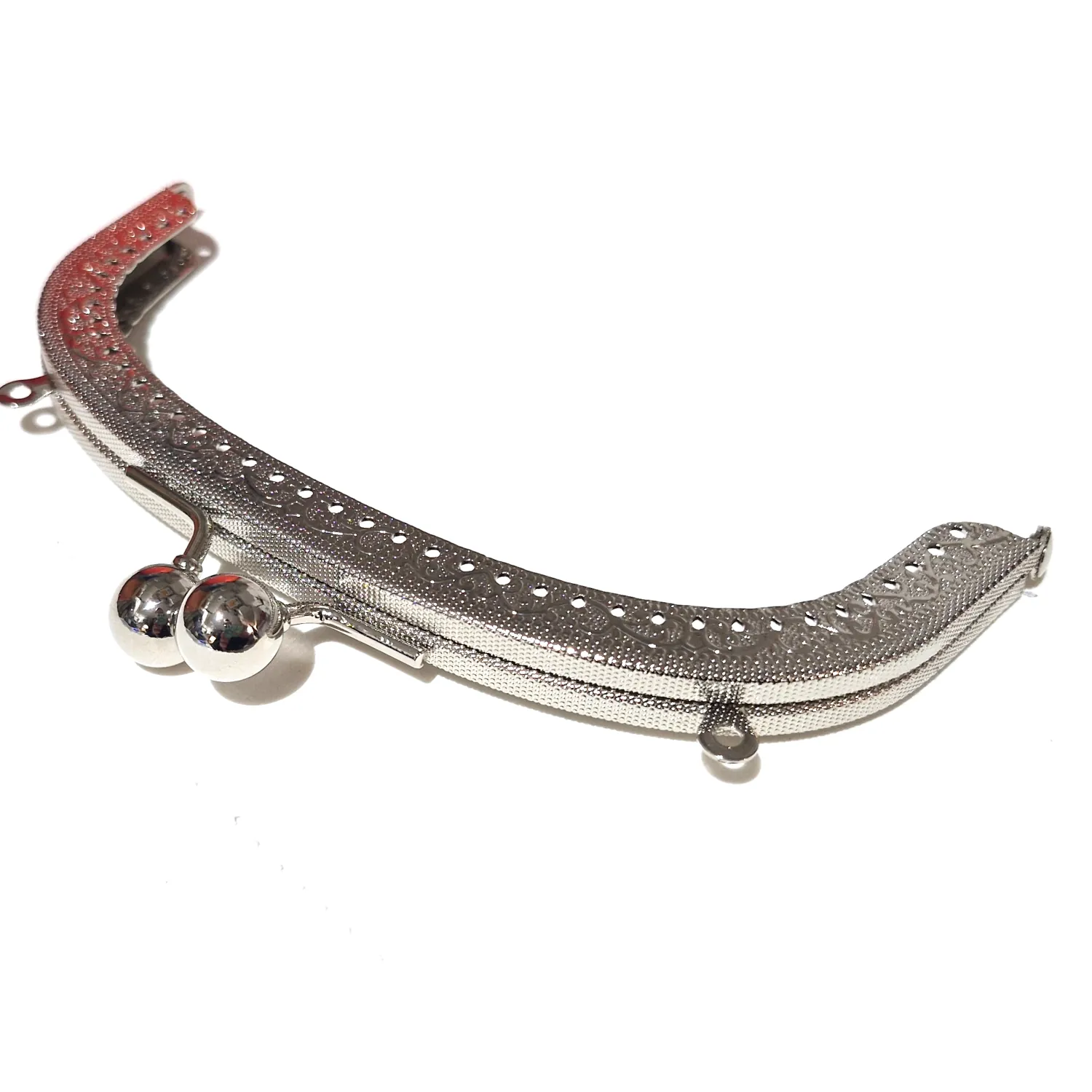 Laukunkehys ommeltava 15,5x6cm - Hopeansävy