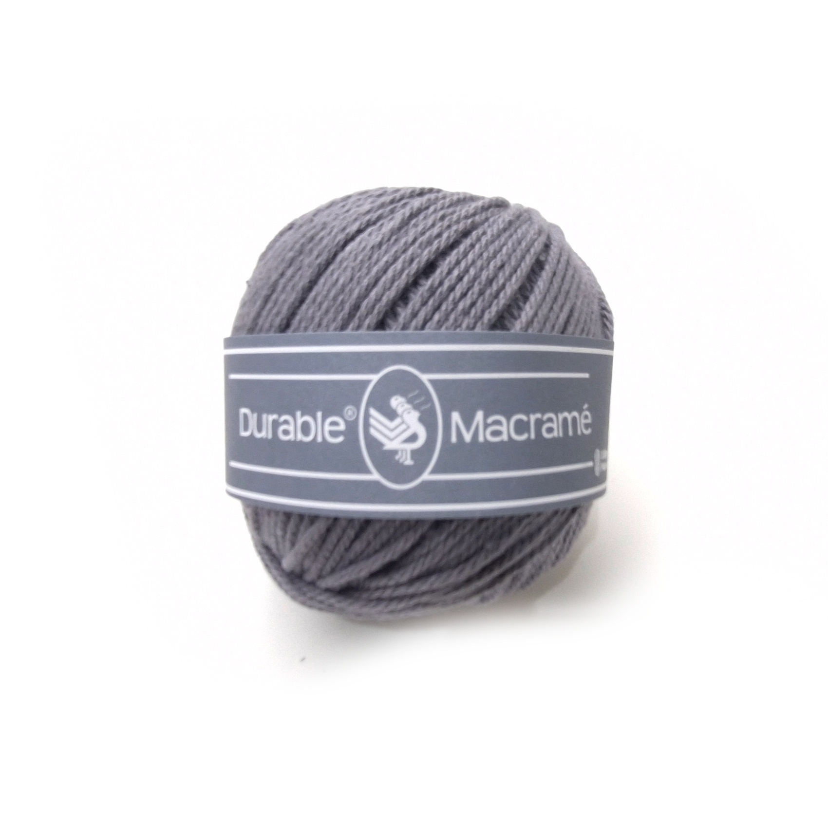 Durable Macramé kierrenaru - 2235 Tuhkanharmaa