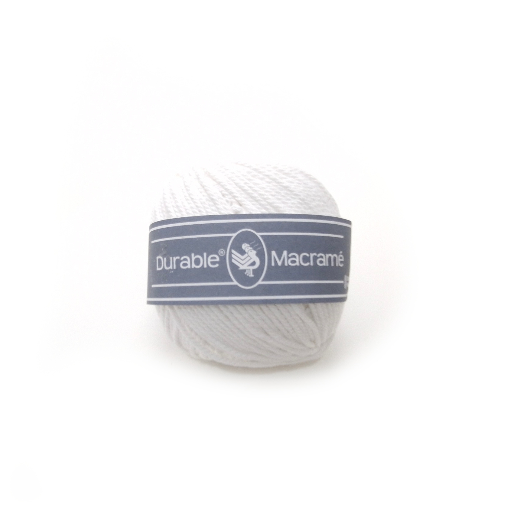 Durable Macramé kierrenaru - 310 Valkoinen