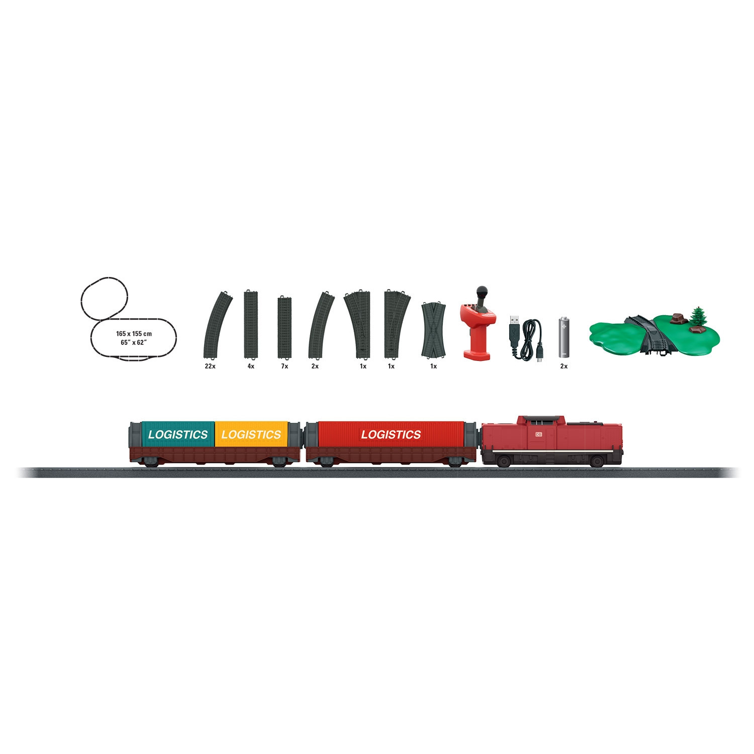 Alternative view of Freight Train -aloituspakkaus