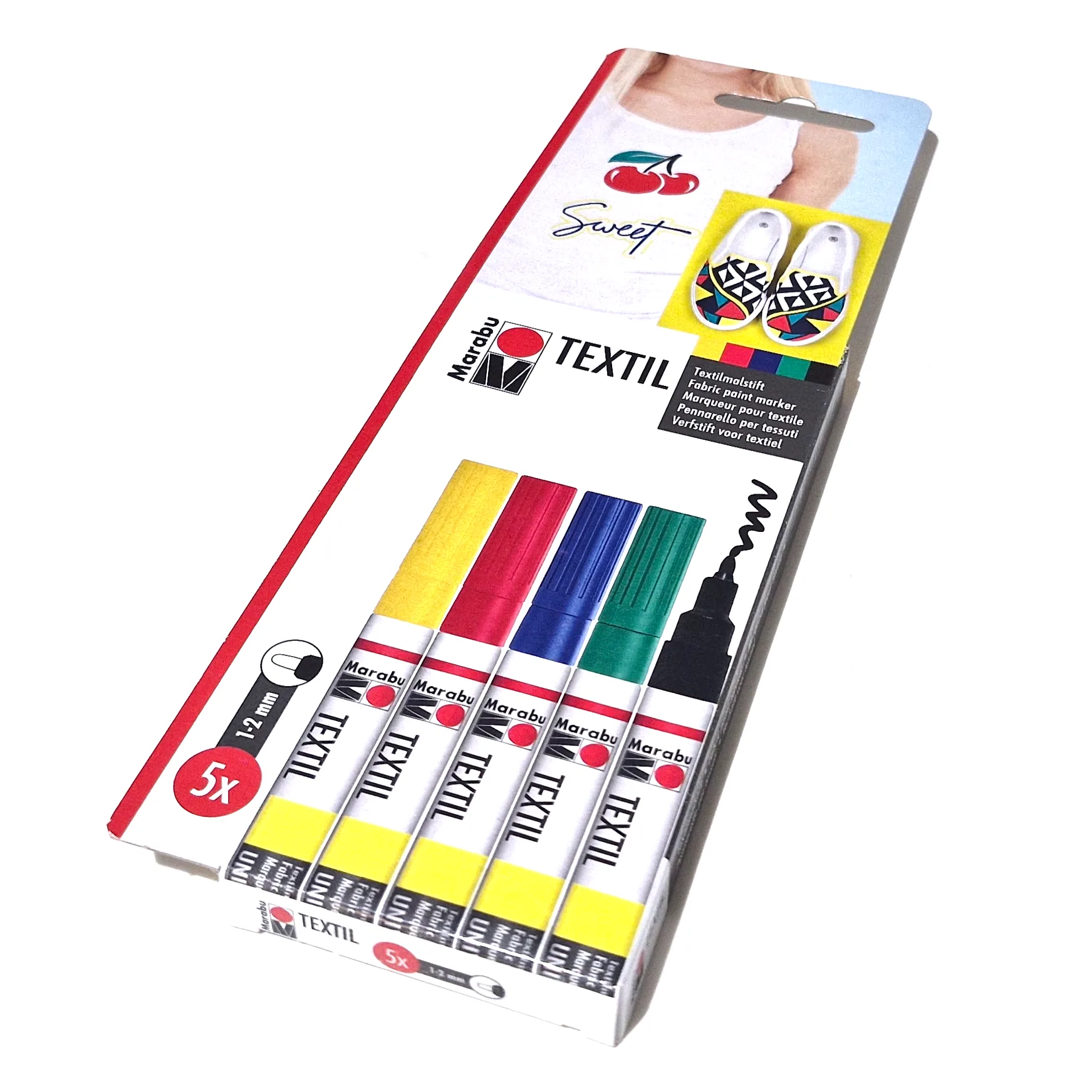 Tekstiilitussilajitelma 5kpl