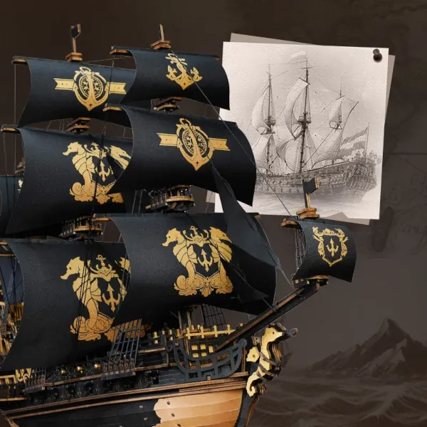 Alternative view of The Seahorse Barque