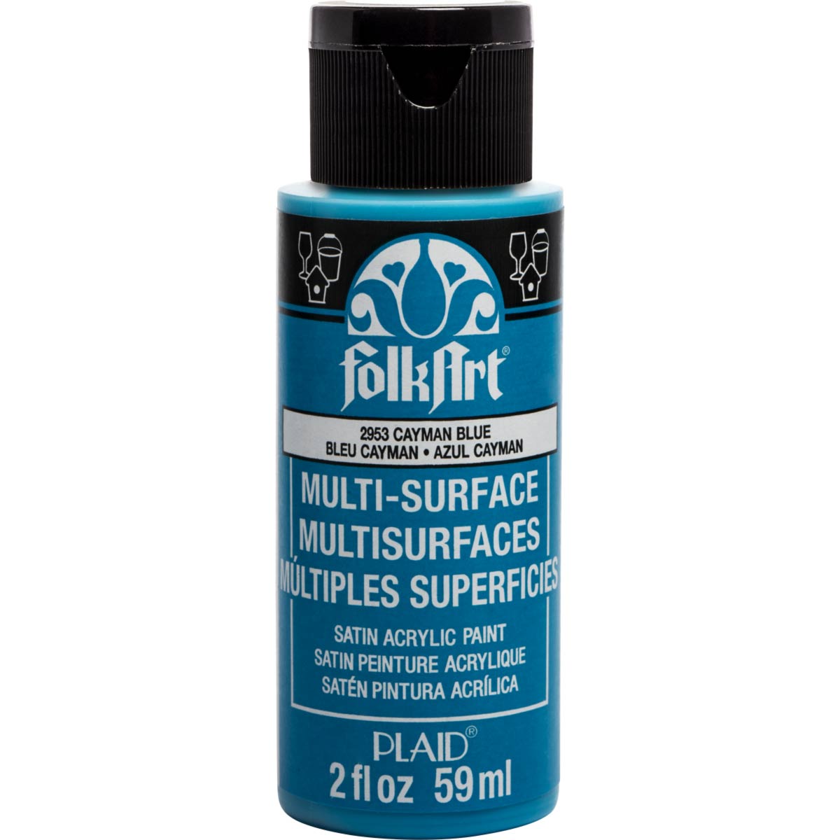 Alternative view of FolkArt Multi-Surface - 2953 Cayman Blue