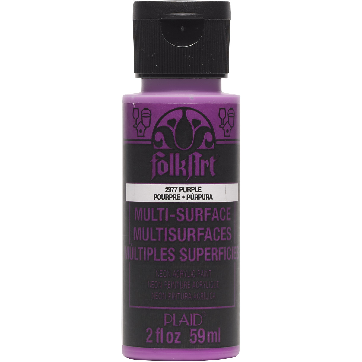 Alternative view of FolkArt Multi-Surface Neon - 2977 Purple