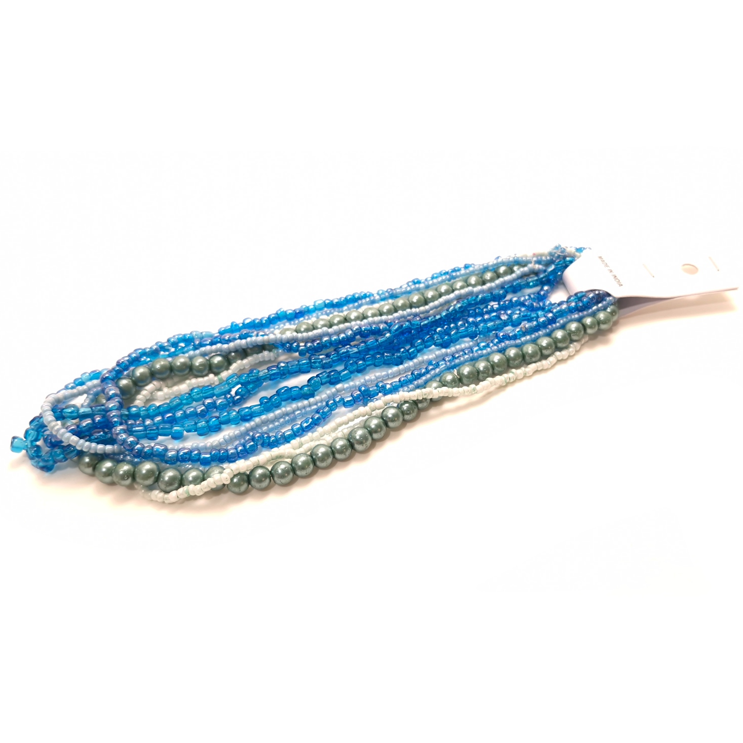 Mumbai Lasihelmilajitelma - Sinivihreät