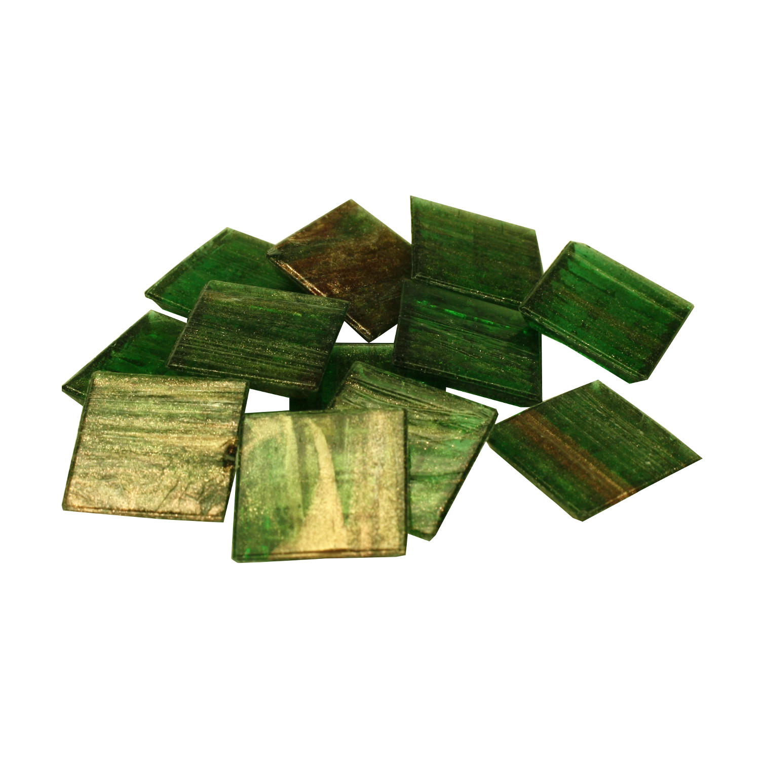 Murano lasimosaiikki - Laubgrün Veined