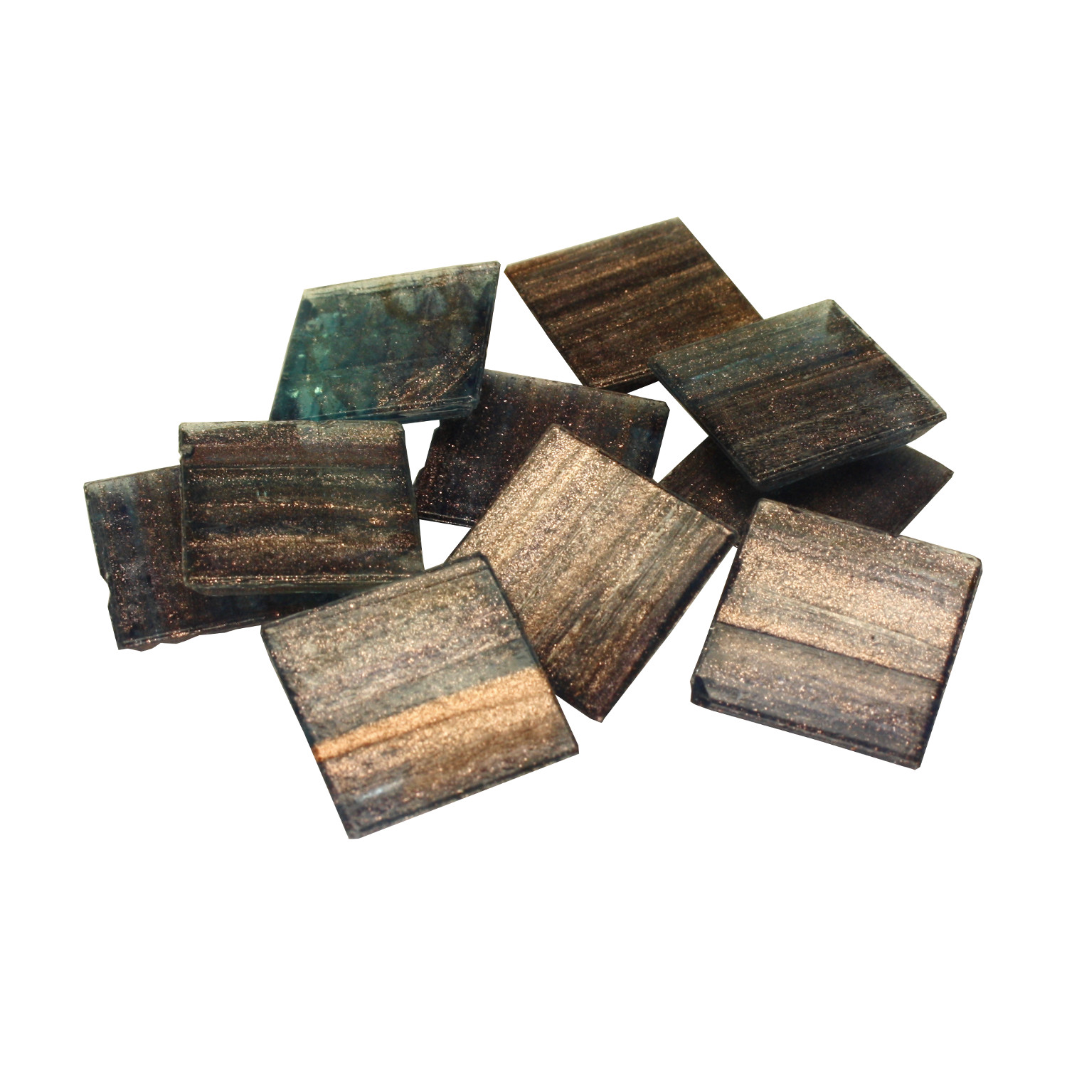 Murano lasimosaiikki - Sky Blue Veined