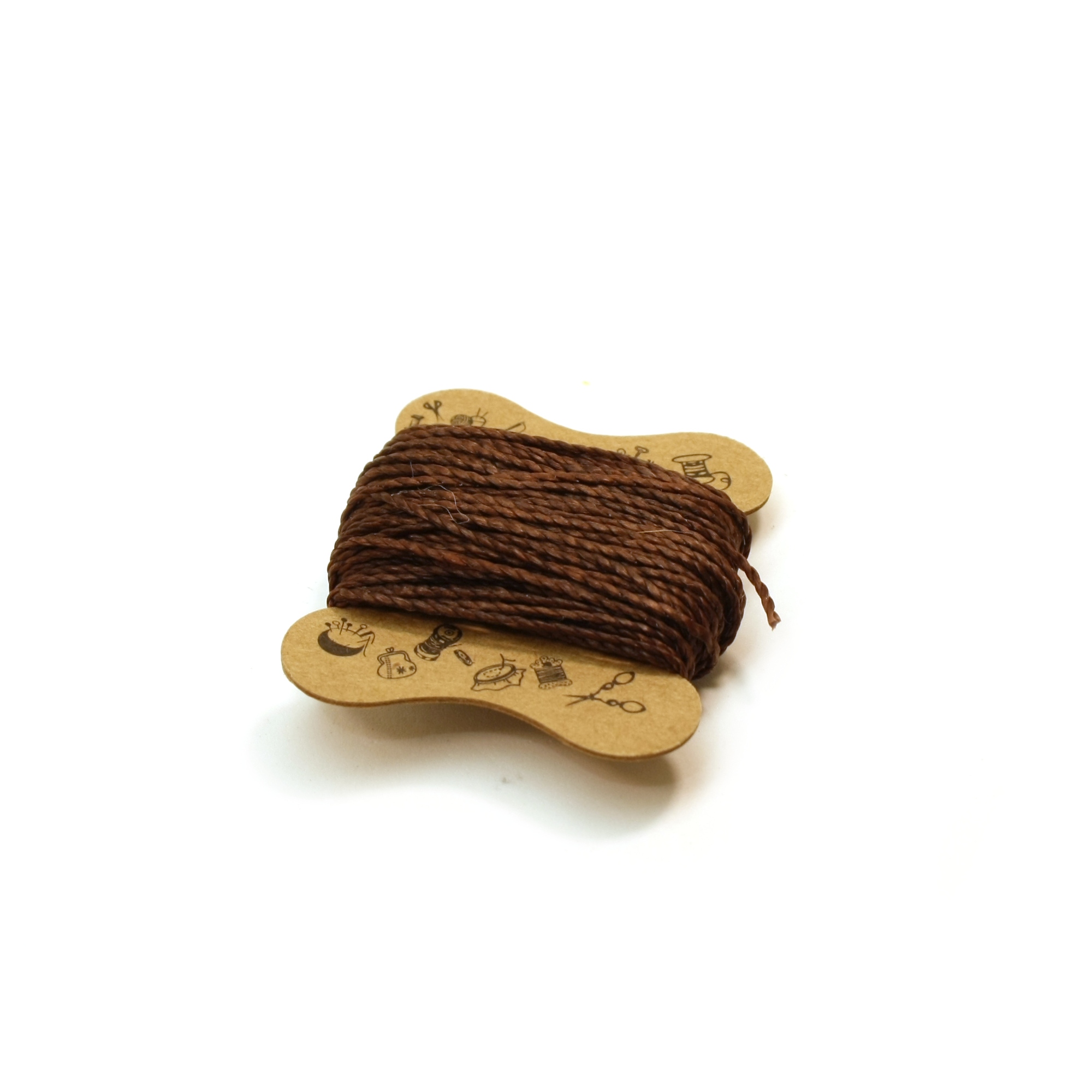 Vahattu keinokuitunaru 1mm - Tummanruskea