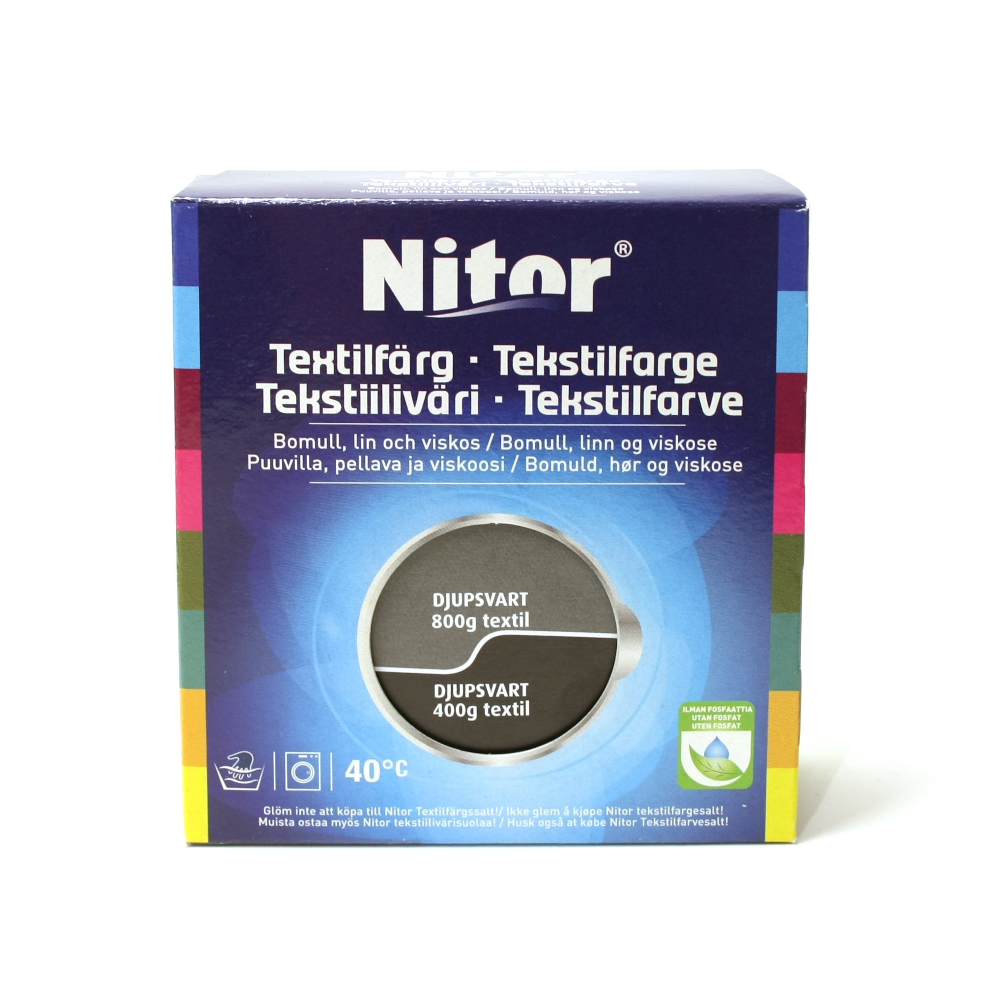 Nitor Tekstiiliväri 75ml - Musta