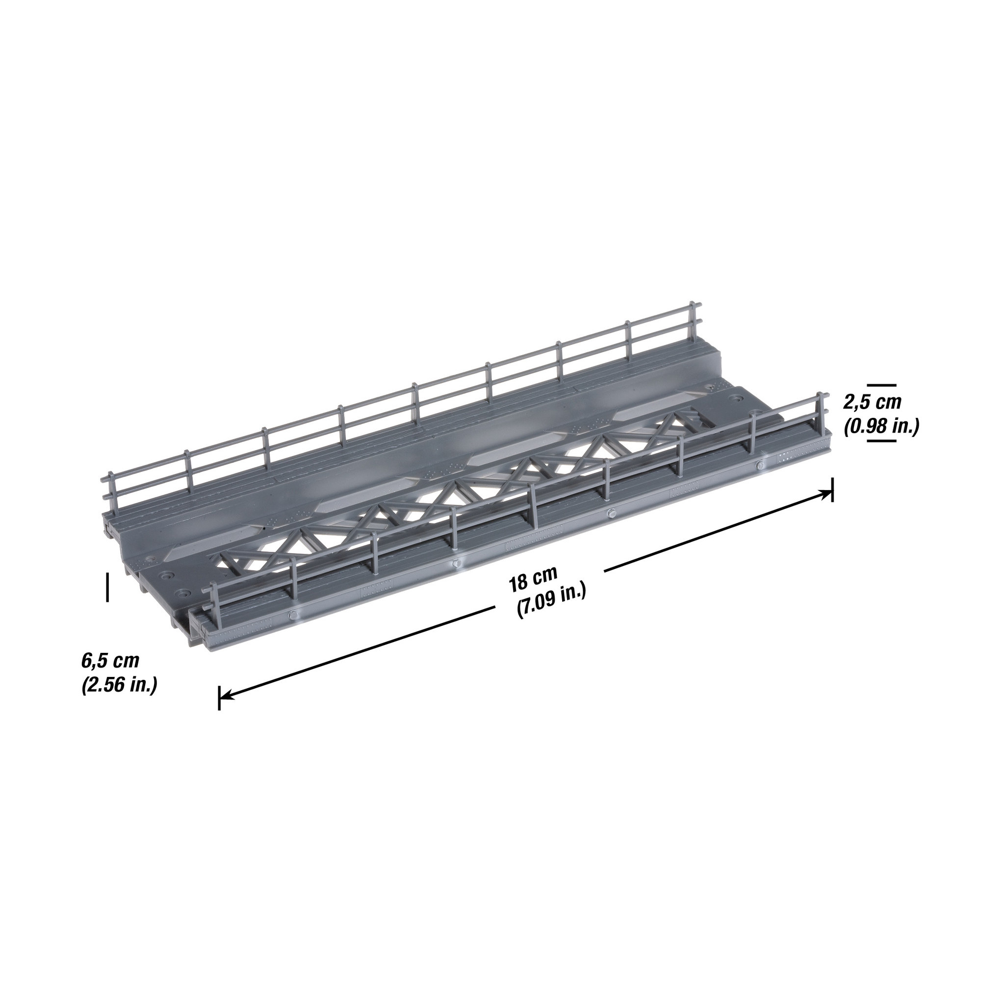 Alternative view of Bridge Base Straight H0