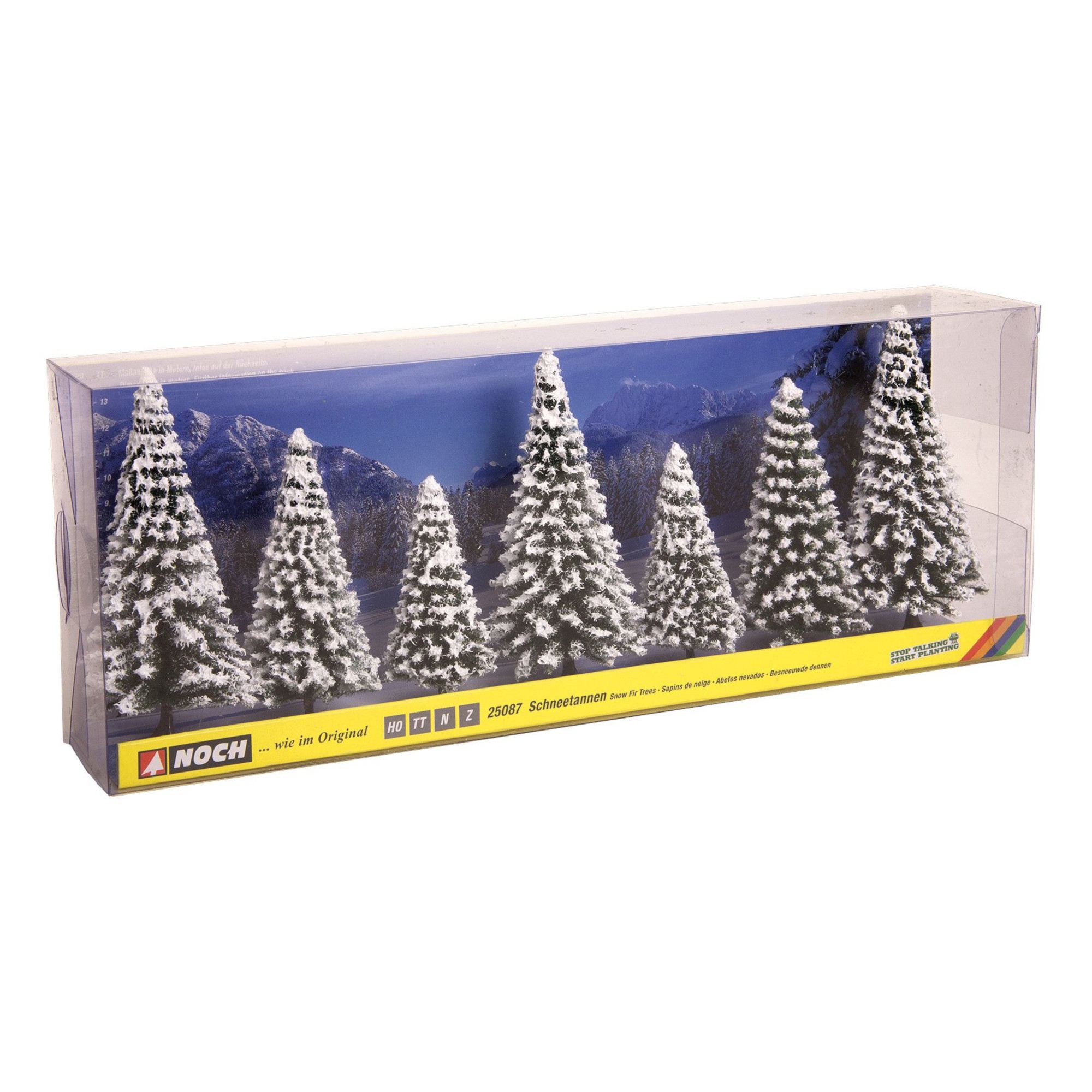 Luminen kuusilajitelma 7kpl (H0, TT, N ja Z mittakaava)
