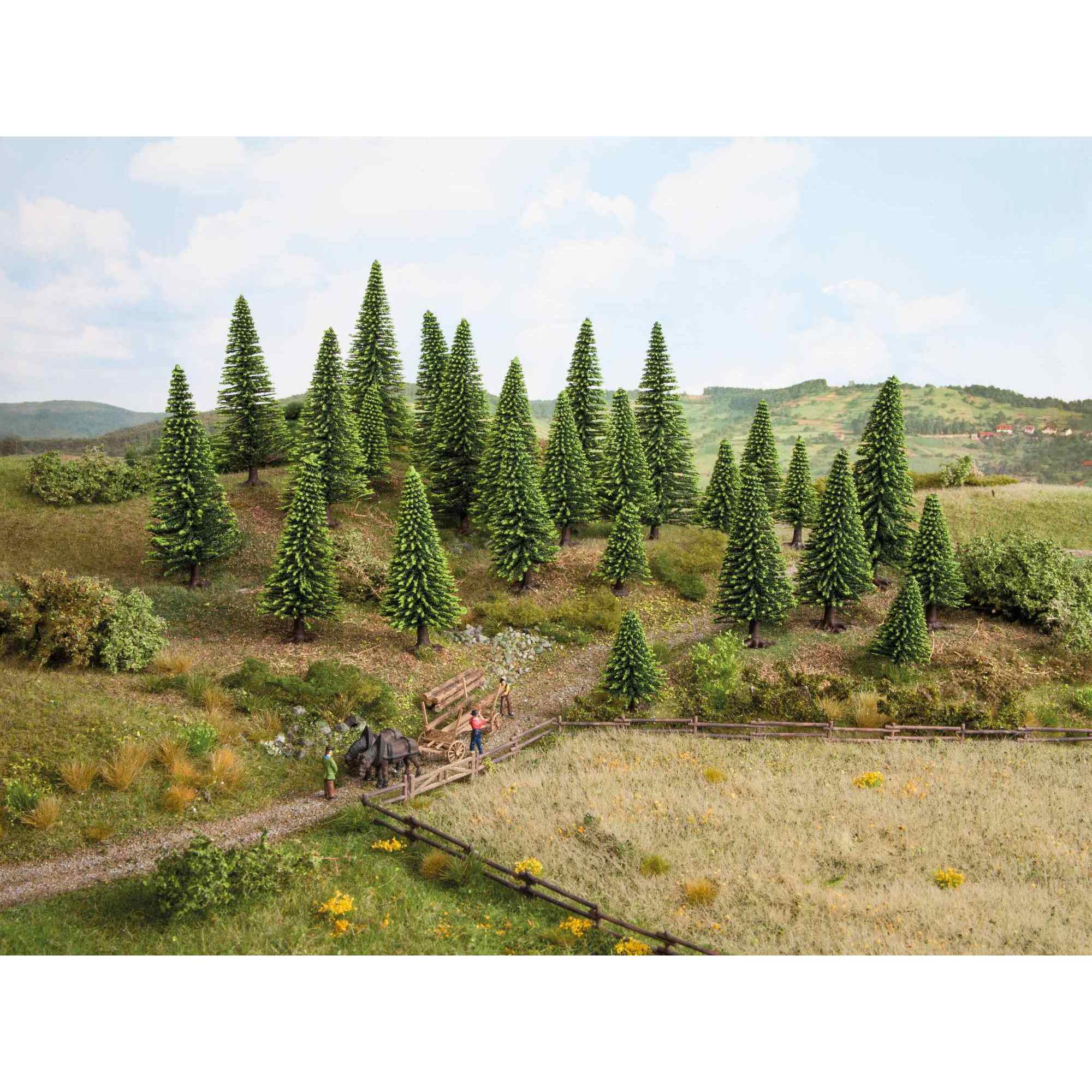 Alternative view of Kuusilajitelma 50kpl (H0 ja TT mittakaava)