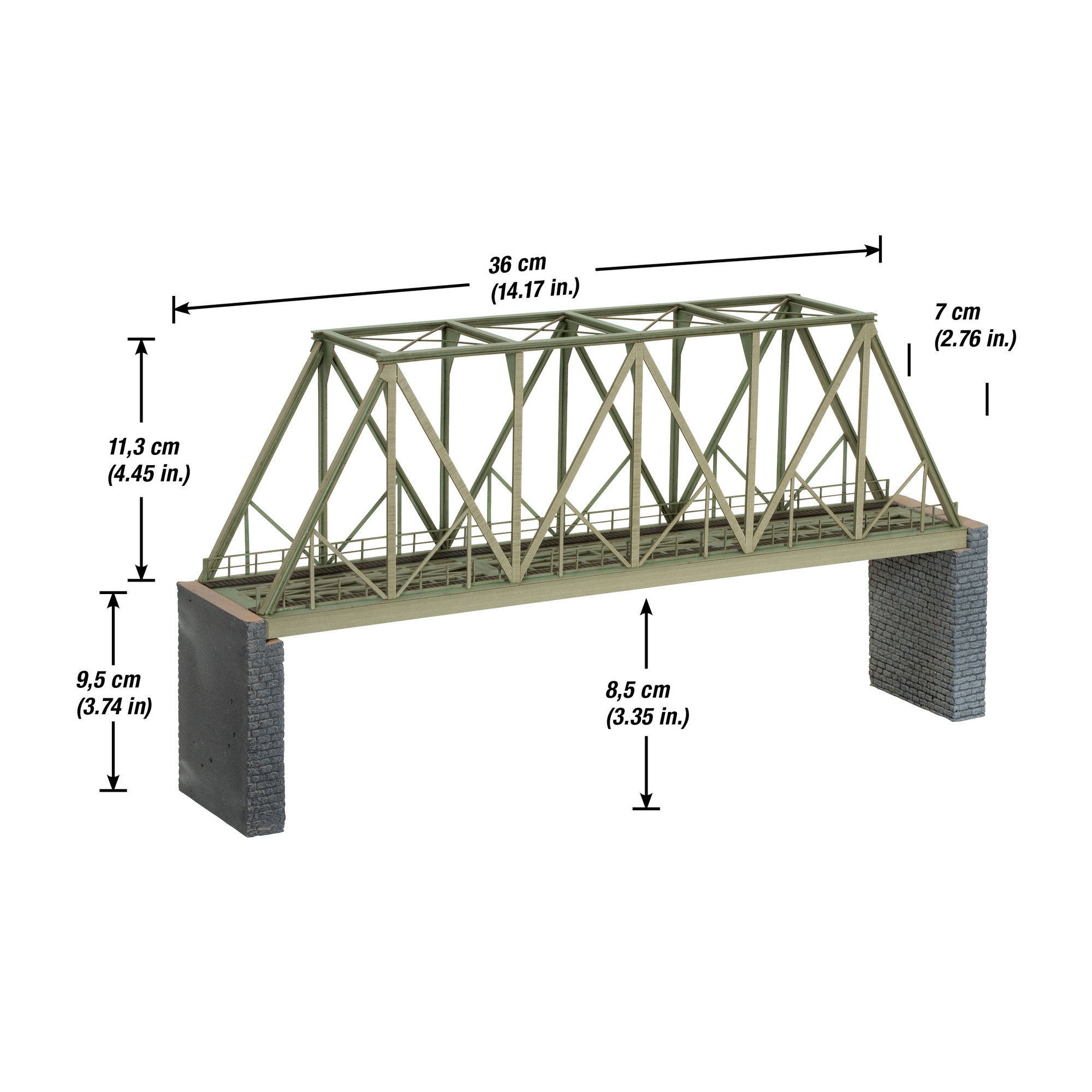 Alternative view of Truss Girder Bridge H0