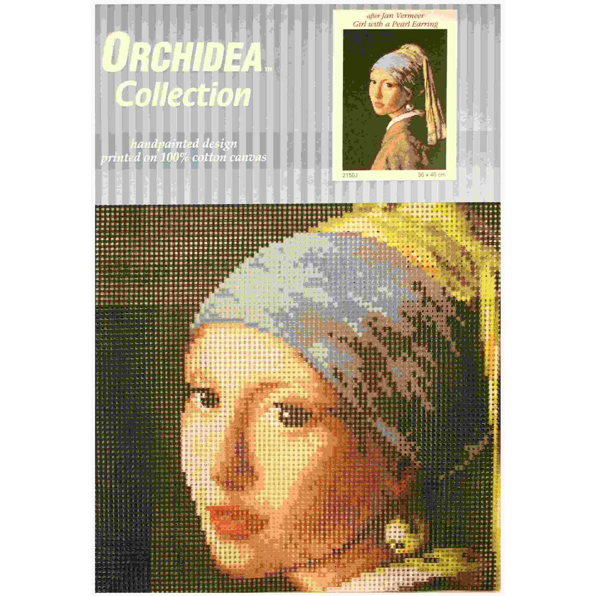 Alternative view of Painettu kanavakangas - Girl with a pearl Earring