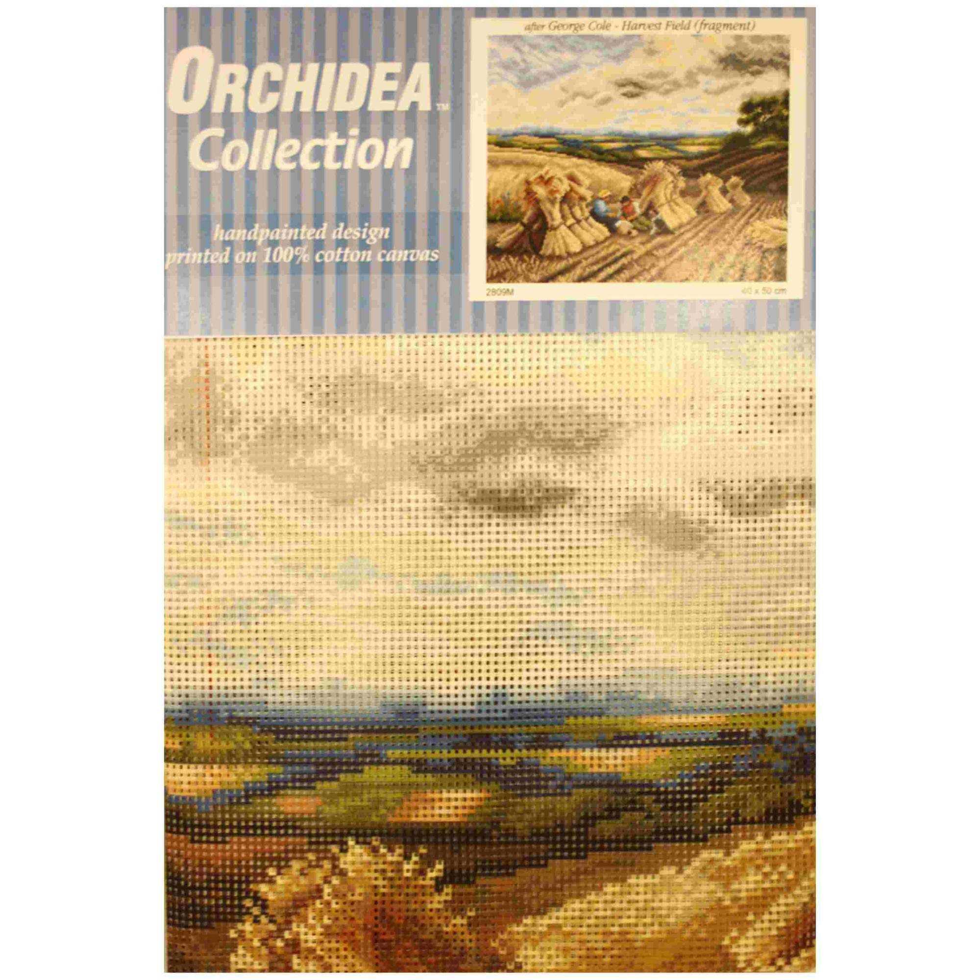 Alternative view of Painettu kanavakangas - Harvest Field