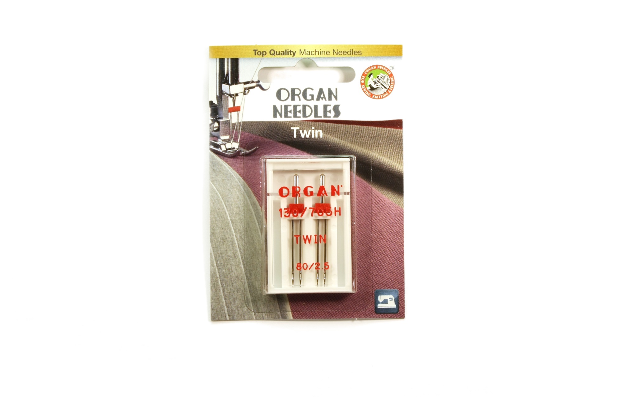 Organ Needles - Twin 80/2,5 2kpl