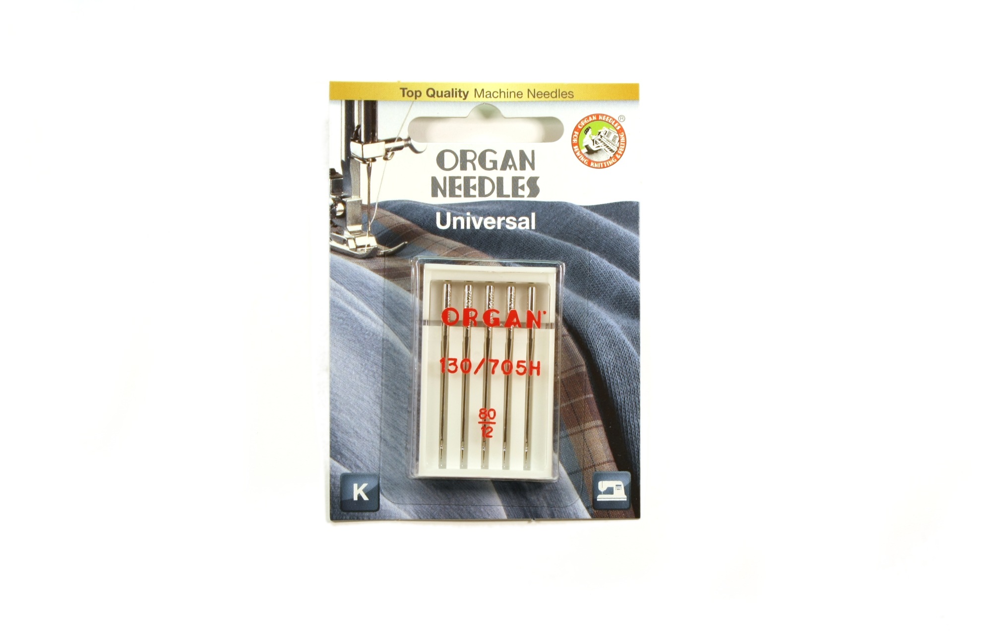 Organ Needles 5 Pack Easy Open - Titanium Assorted Sizes