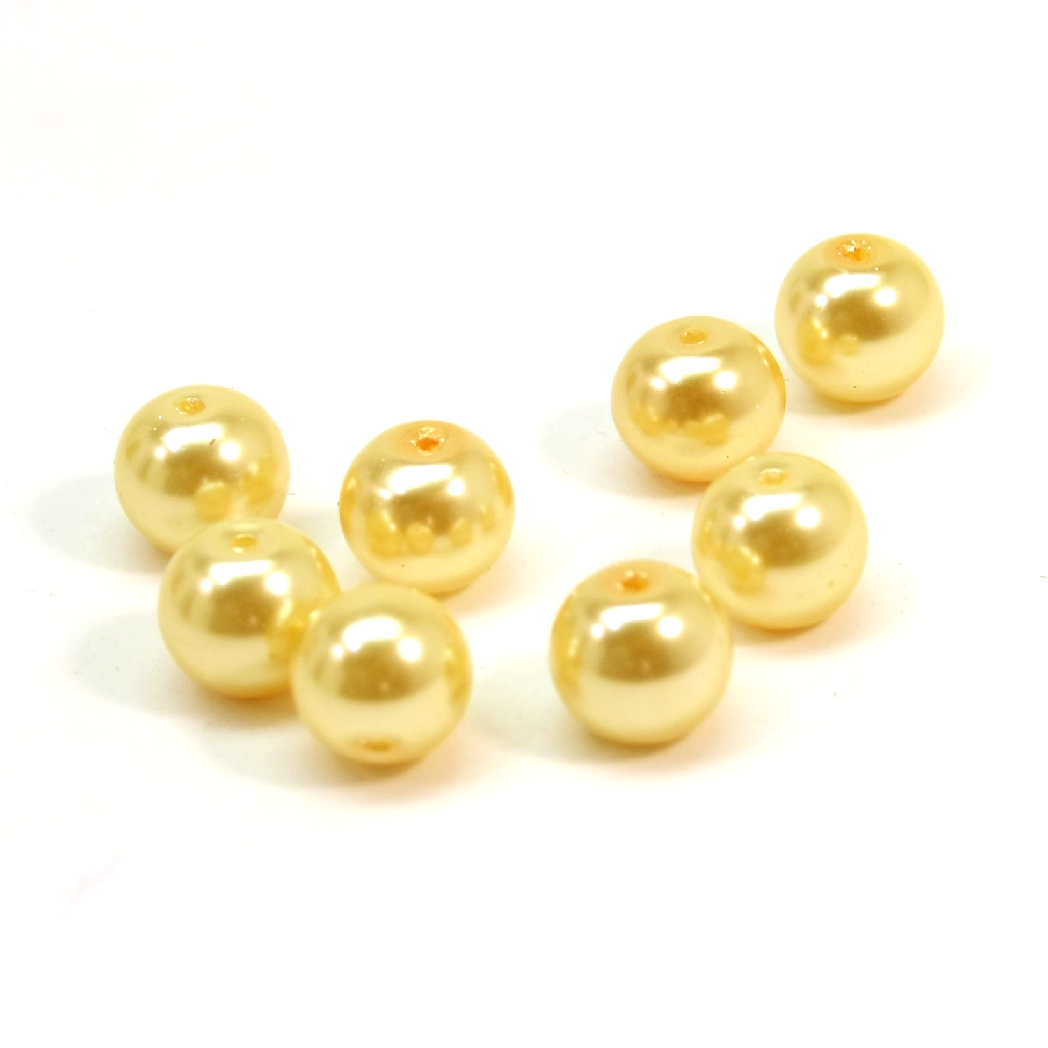 Pearl lasihelmi 10mm - Konjakki