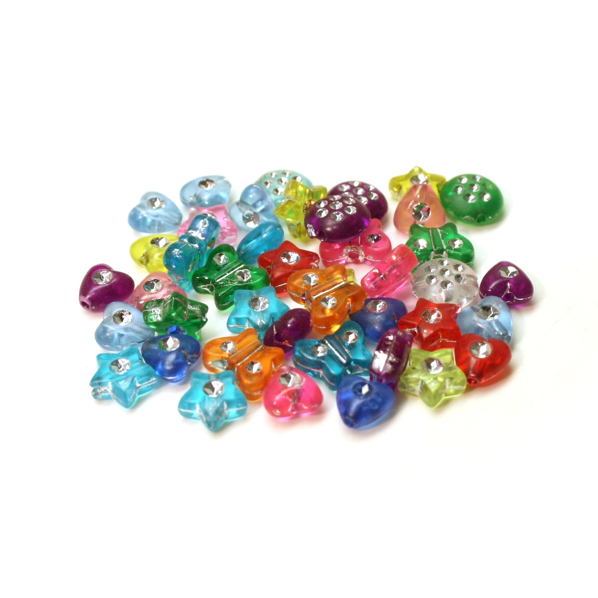 Muovihelmet 8-10mm "strassit"