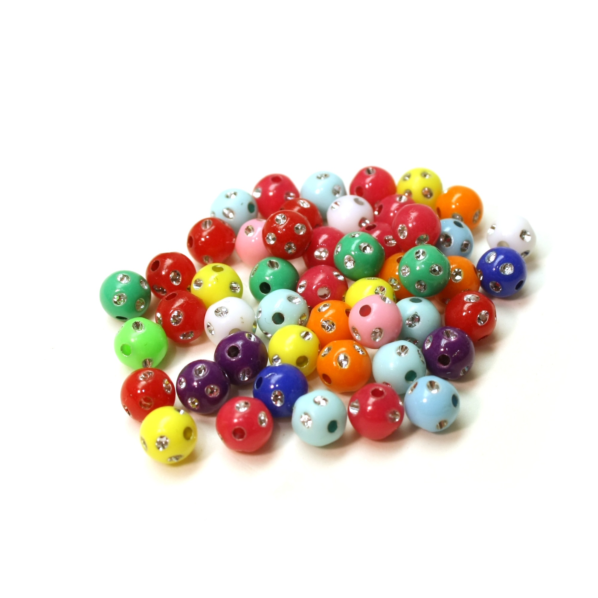 Muovihelmi 8mm "strassi"