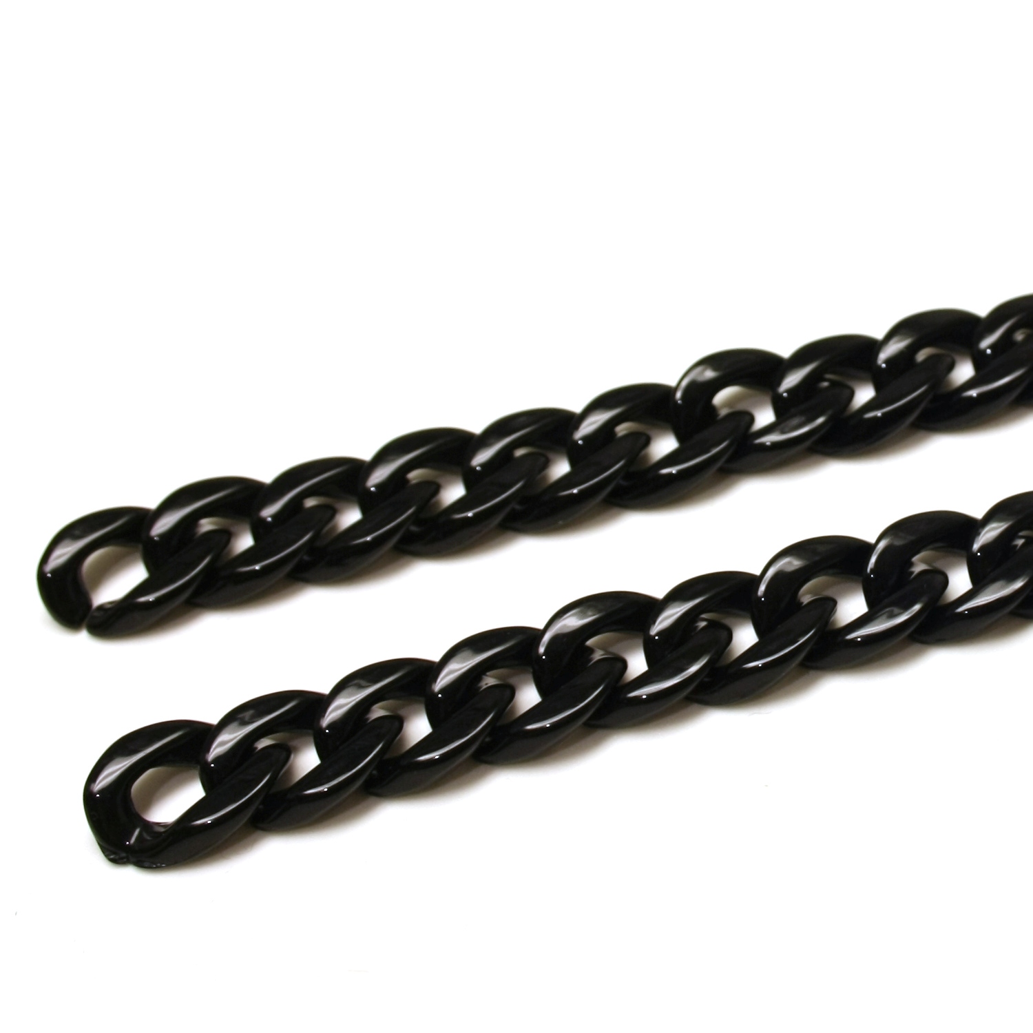 Muoviketju twist 19mm - Musta