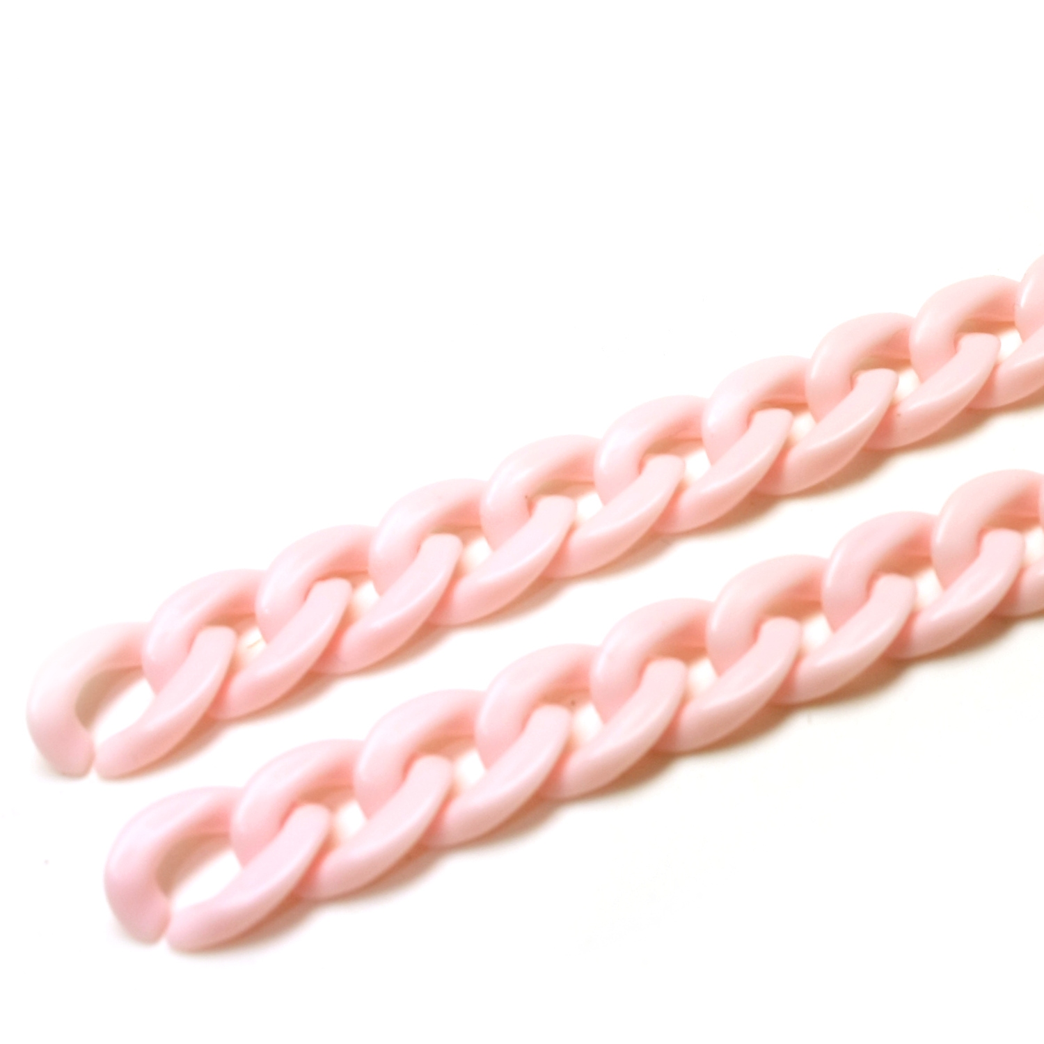 Muoviketju twist 18mm - Matta Light Pink