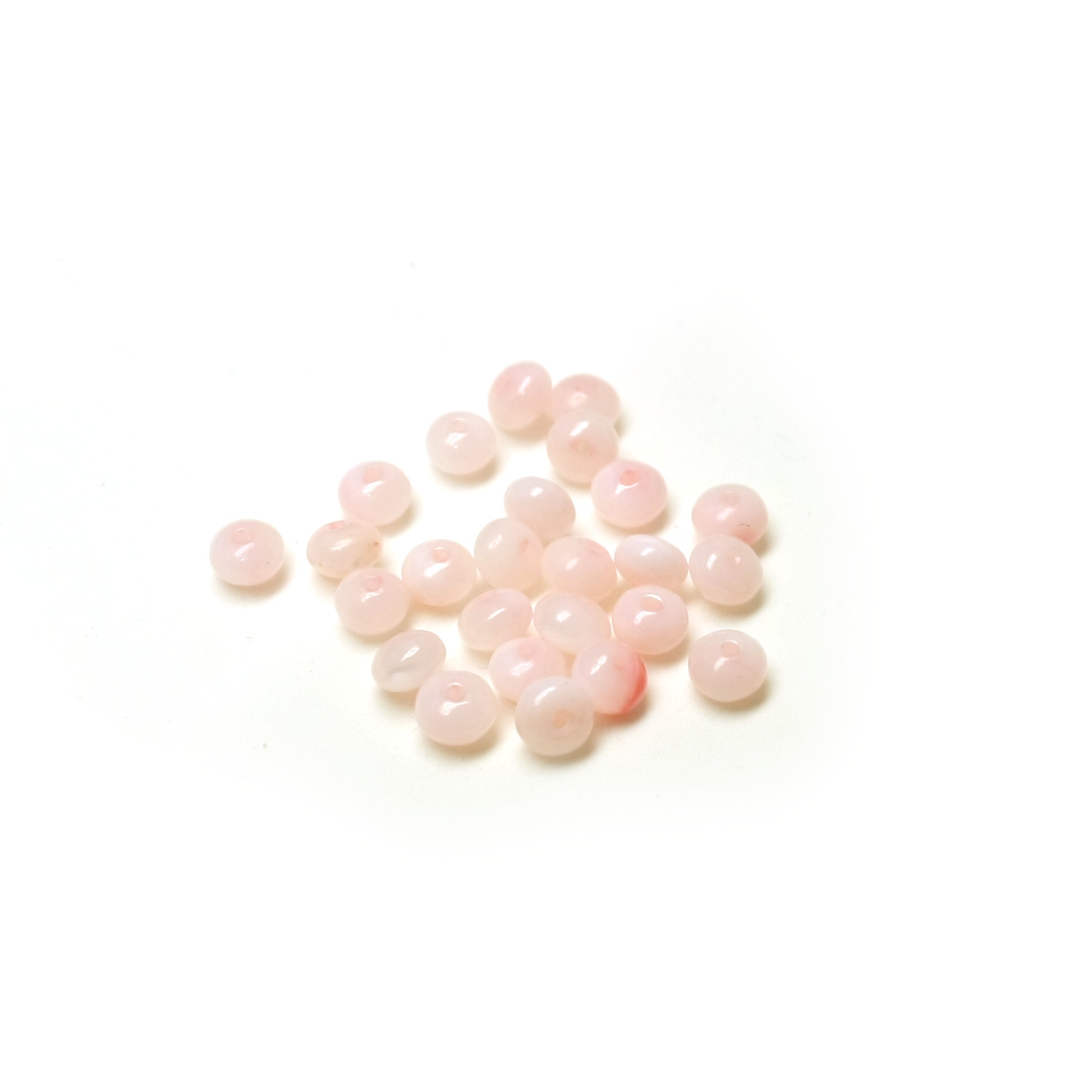 Simpukkahelmi n.5x3mm rondelle - Vaaleanpunainen