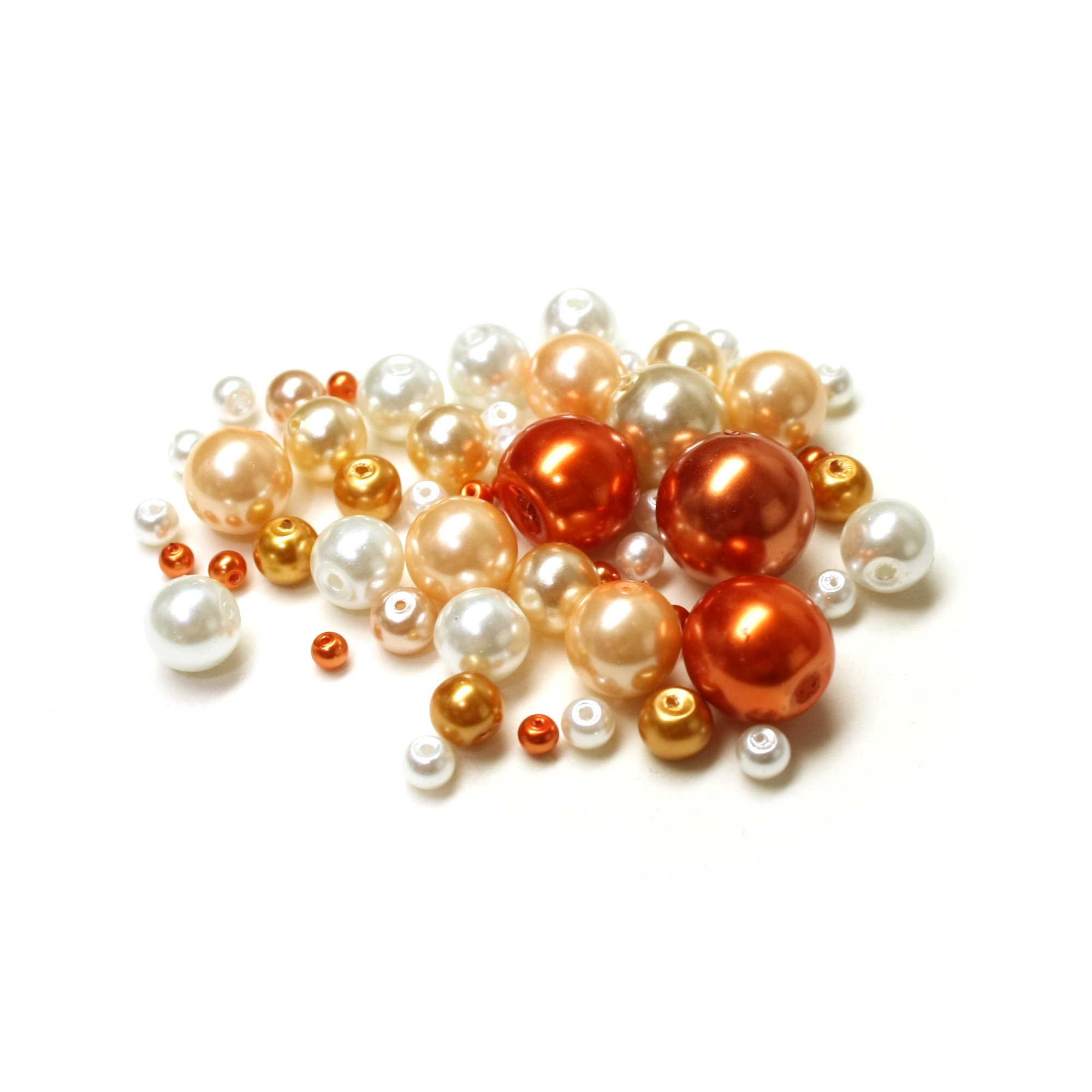 Pearl lasihelmilajitelma - Oranssit