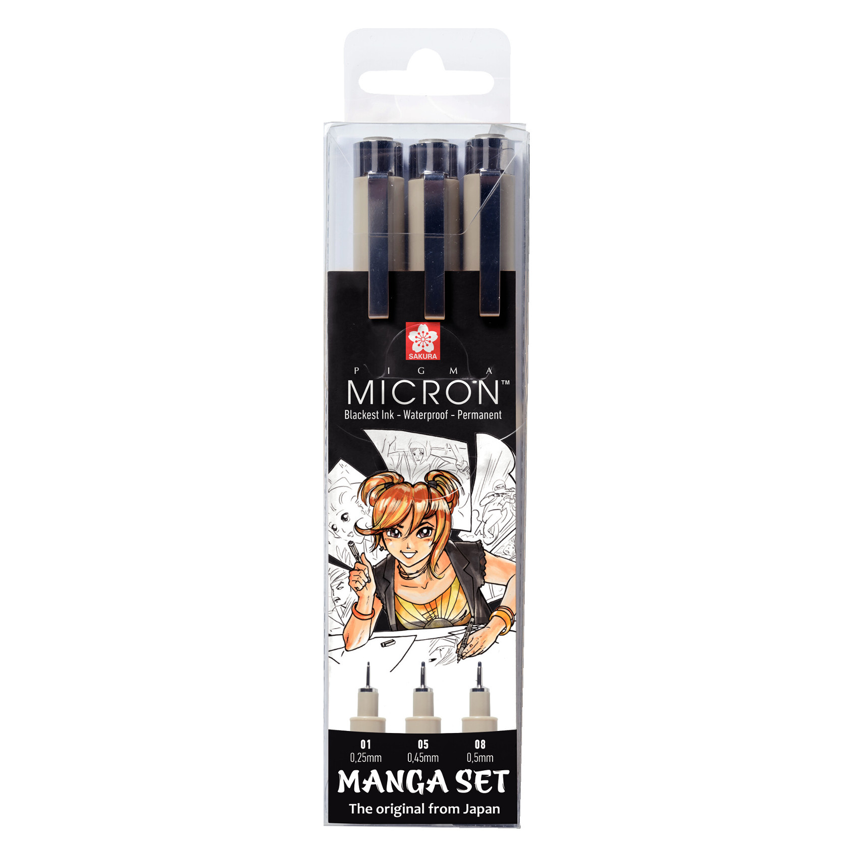Sakura Pigma Micron lajitelma - Manga set 3