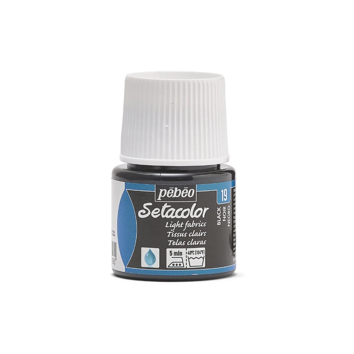Setacolor Light Fabrics kangasväri 45ml - 19 Black