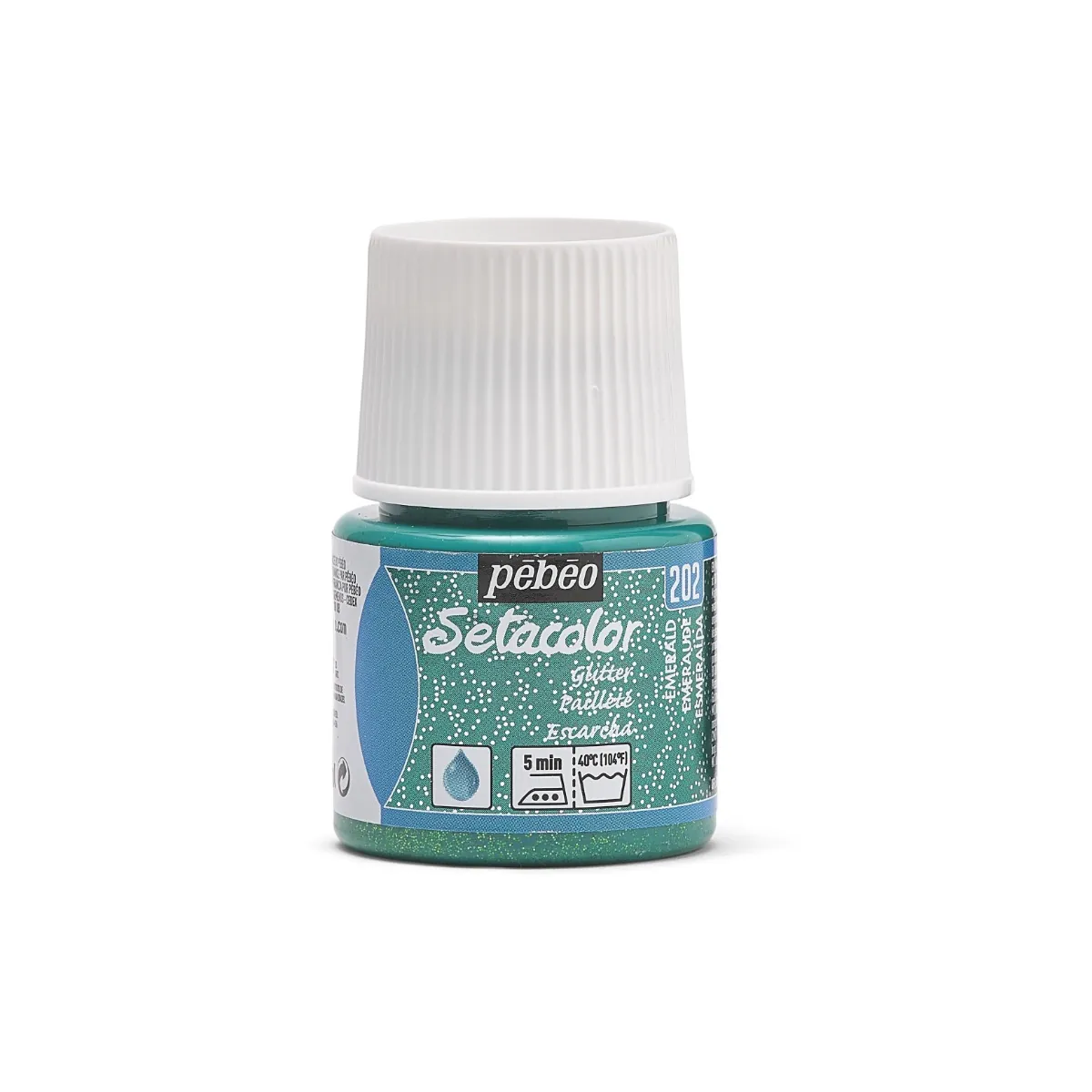 Setacolor Opaque kangasväri 45ml - 202 Glitter Emerald